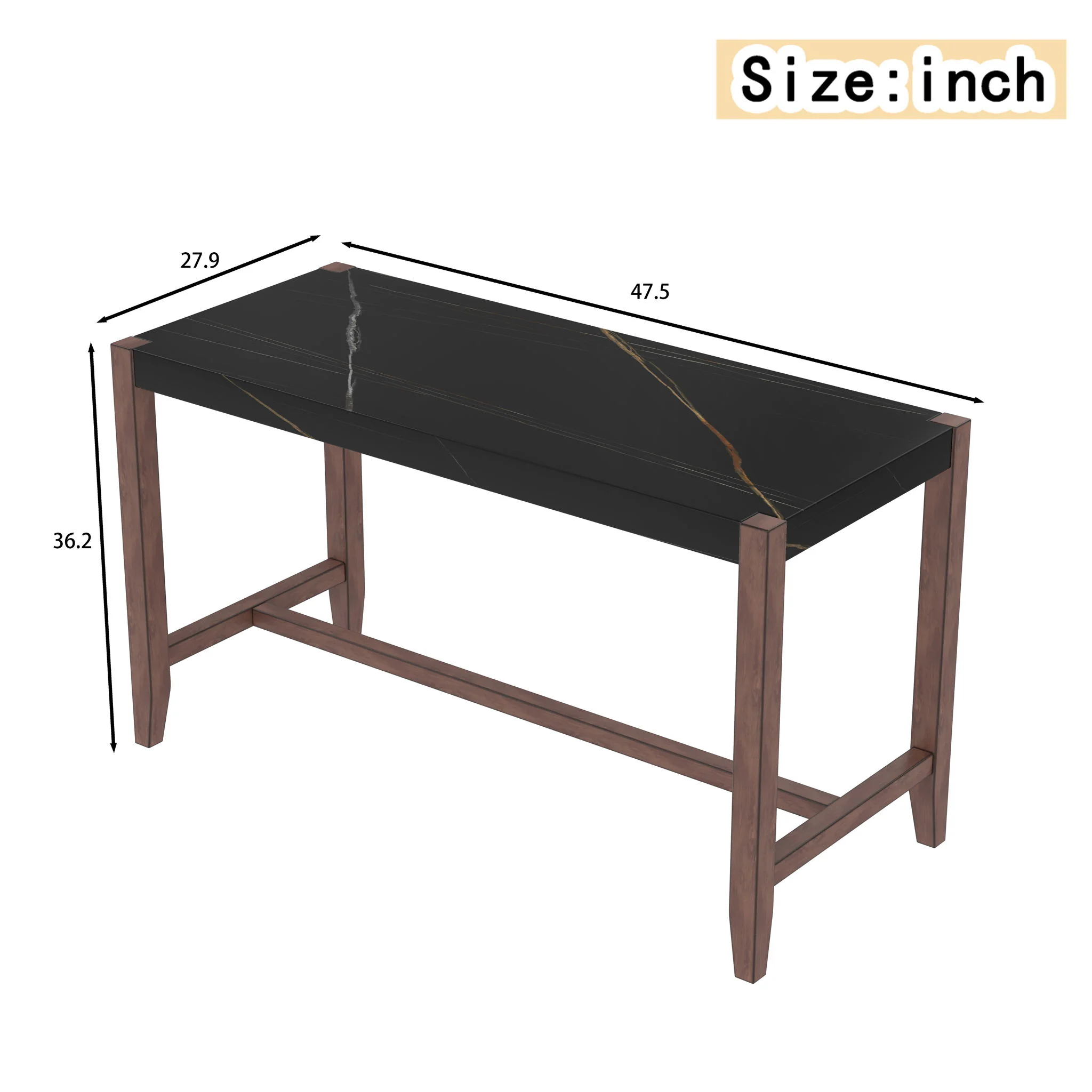 Counter Height Bar Table For Kitchen - Image 4