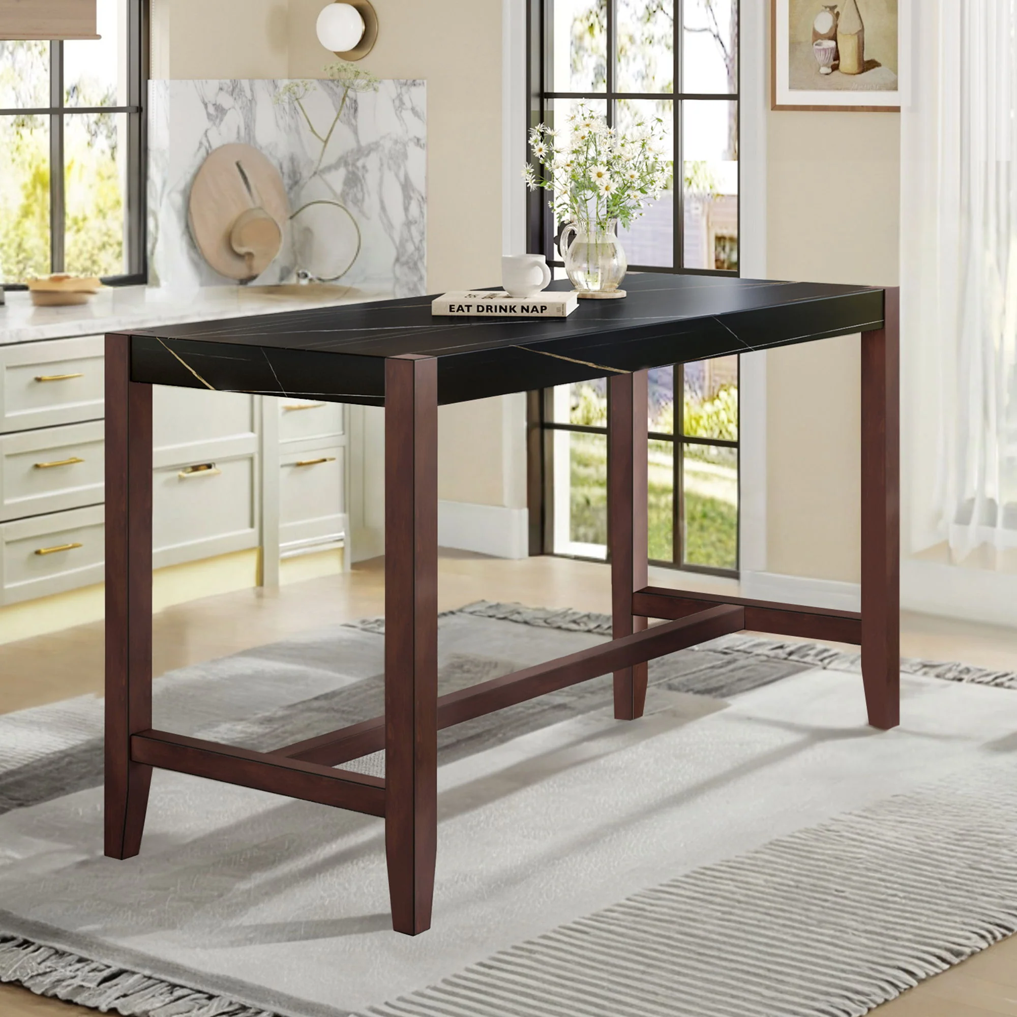 Counter Height Bar Table For Kitchen - Image 5