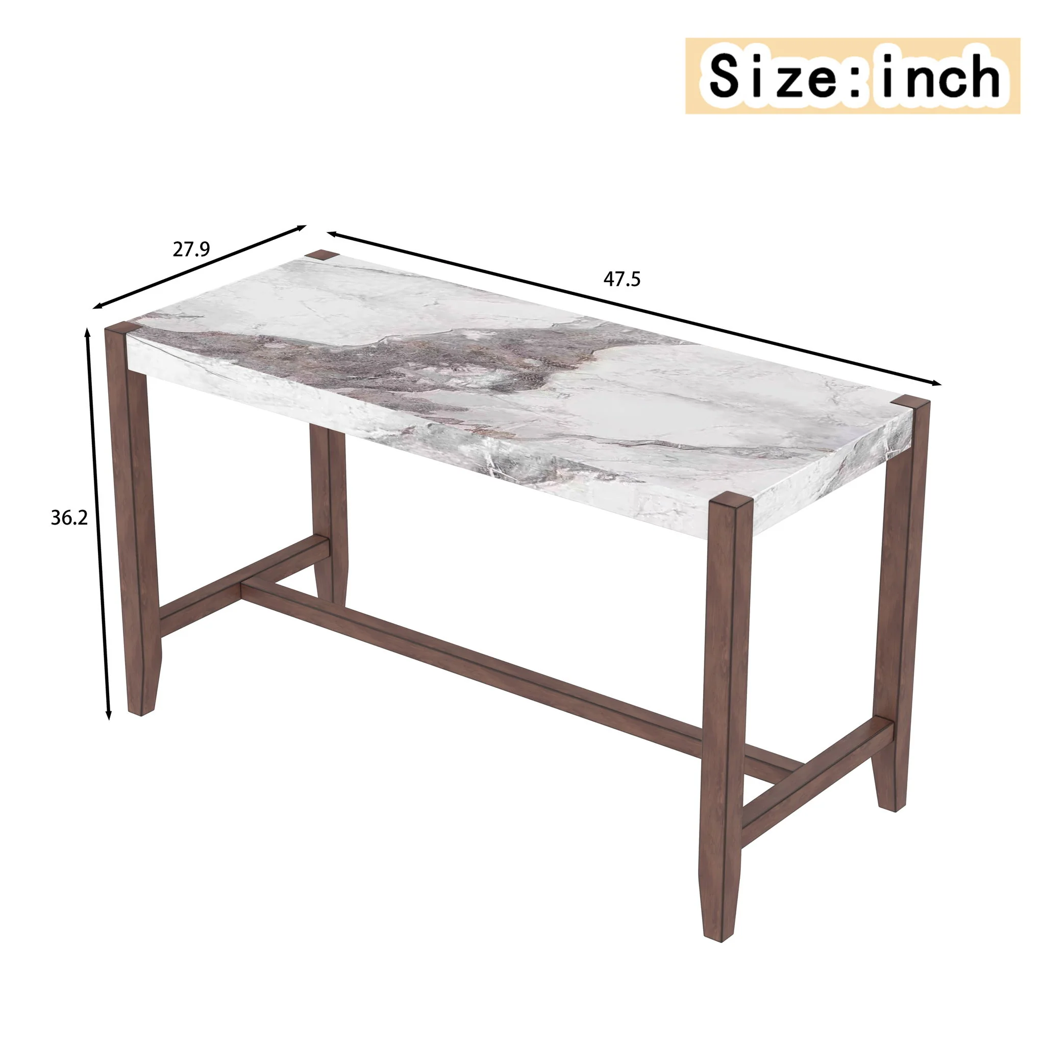 Counter Height Bar Table For Kitchen - Image 6