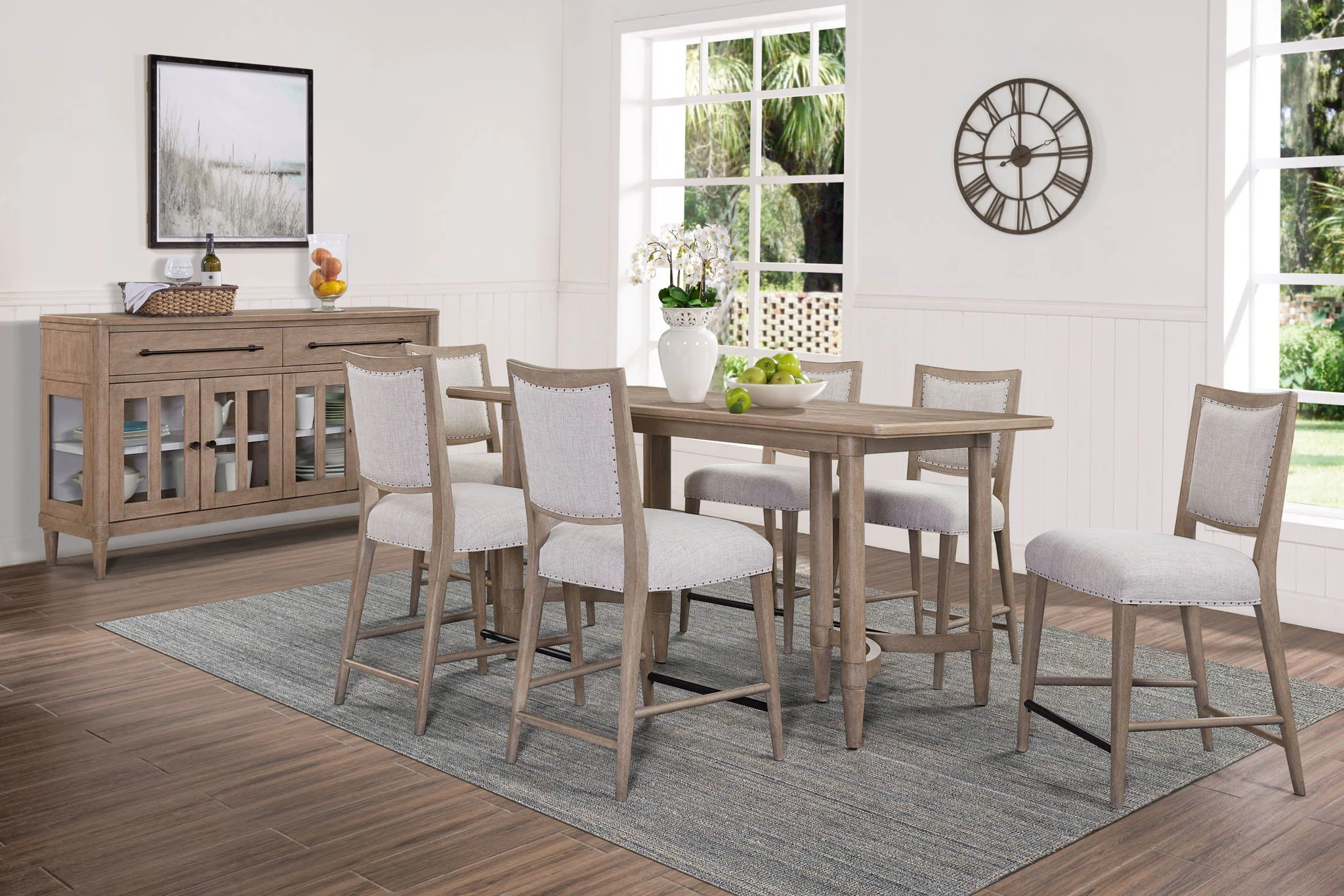 Counter Height Dining Table Colored - Sand - Image 4