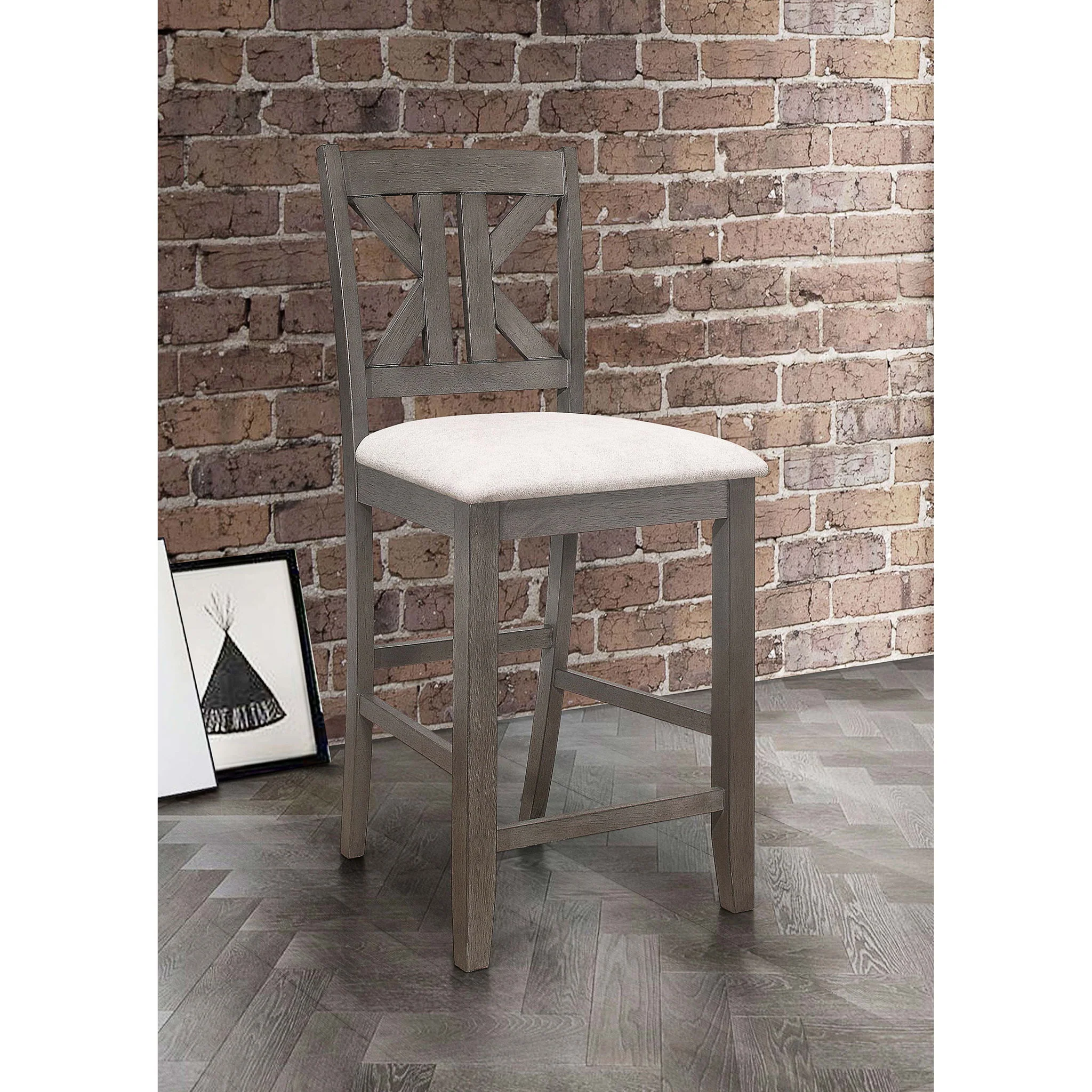 Counter Height Stool (Set of 2) - Gray - Image 2