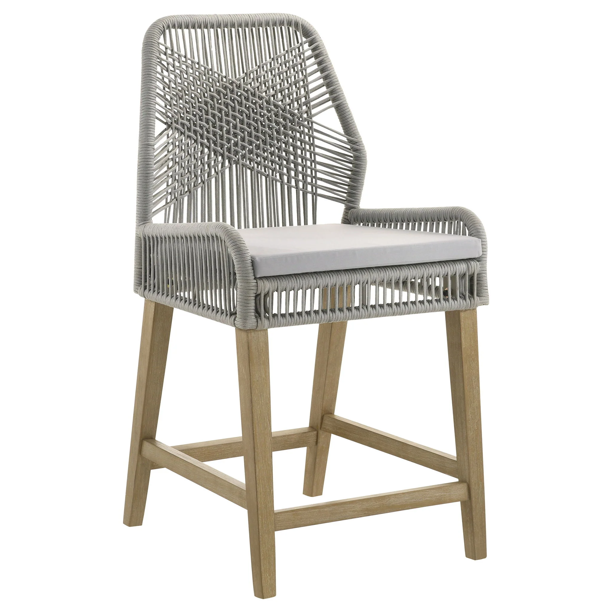 Counter Height Stools (Set of 2) - Gray - Rope - Image 2