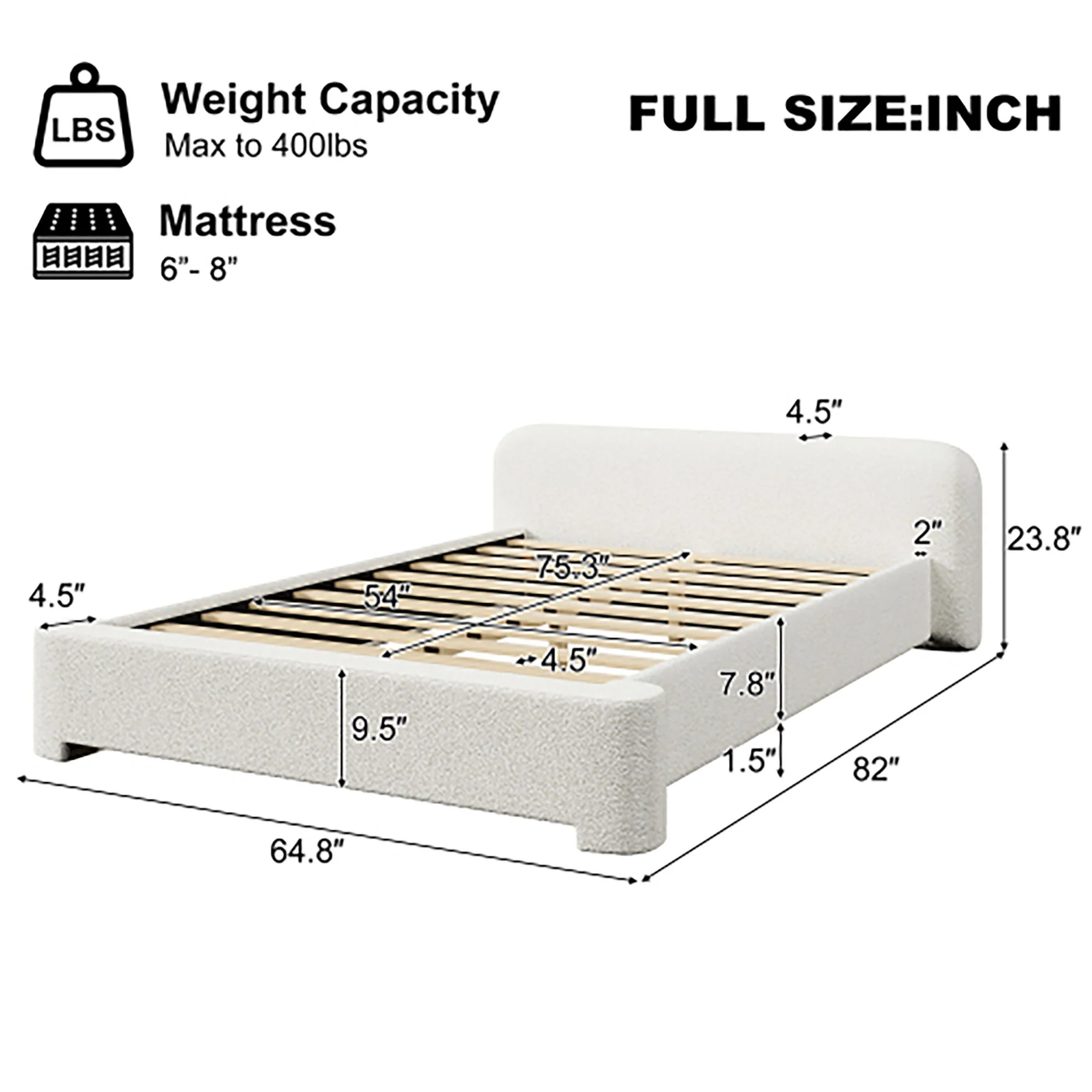 Cozy Bouce Upholstered Bed - Image 2