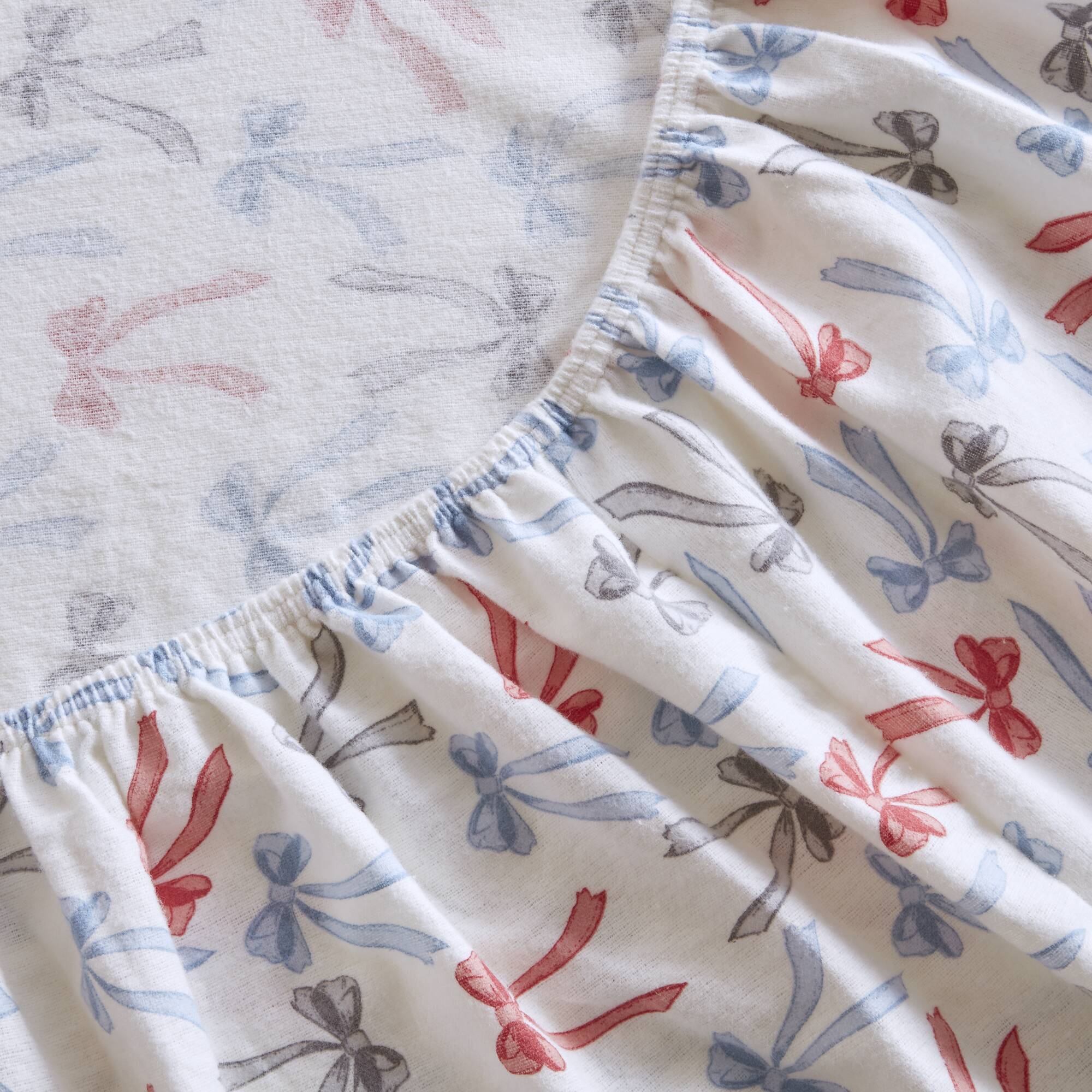 Cozy Soft - Queen 100% Flannel Pigment Printed Sheet Set - Happy Bows - Image 3