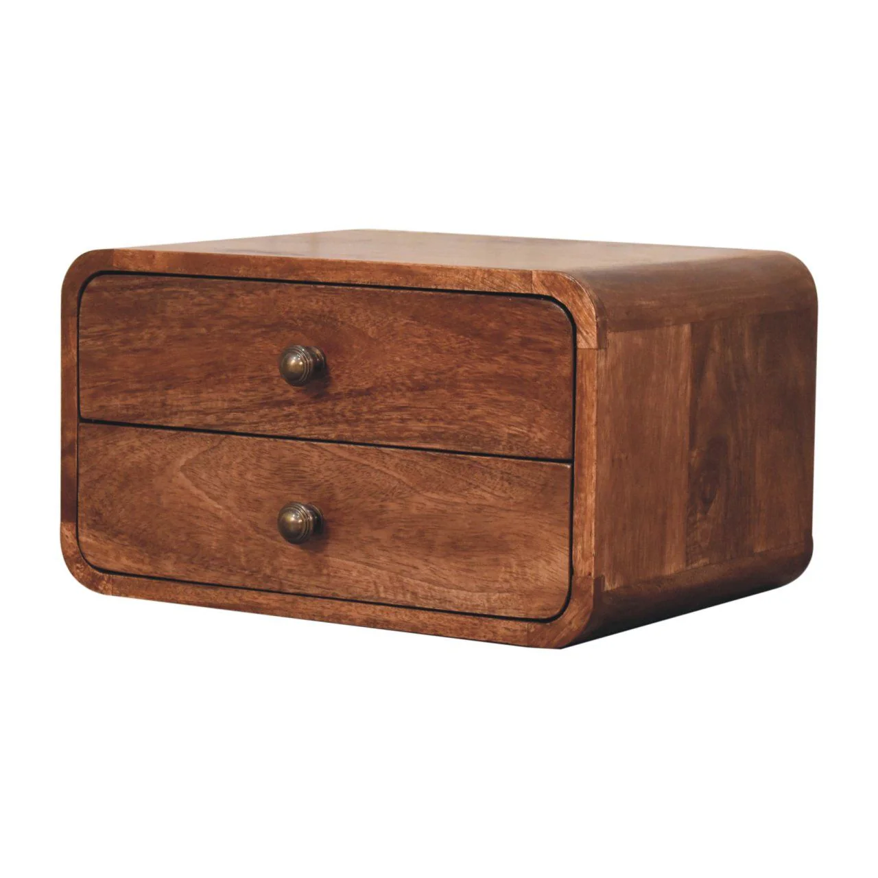 Curved Wall Mounted Bedside Nightstand - Image 4