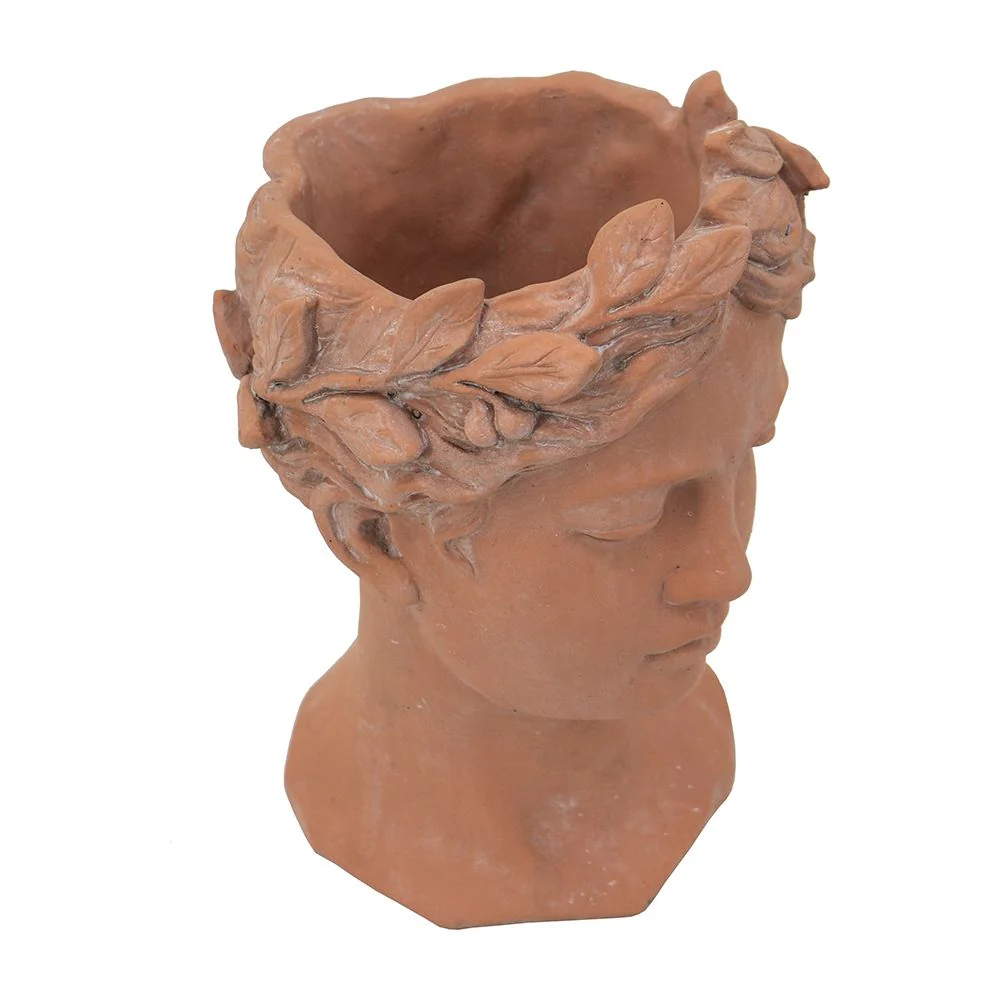 D7X11" Visage Head Bust Planter - Brown - Image 2