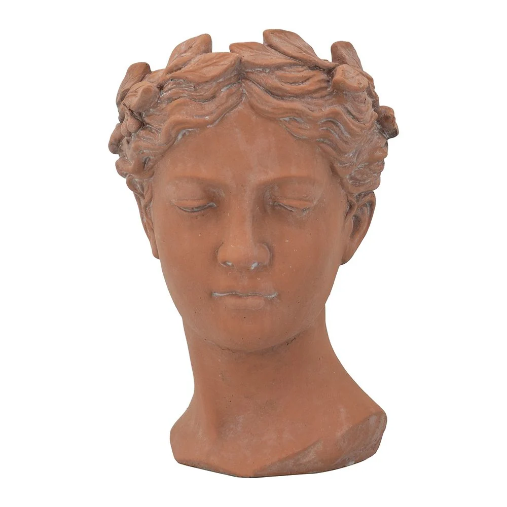 D7X11" Visage Head Bust Planter - Brown - Image 3