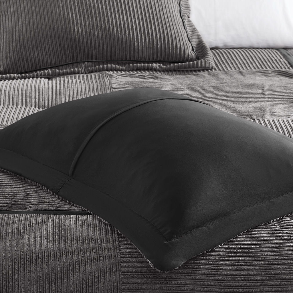 Dallas - 7 Piece California King Comforter Set - Gray - Image 3
