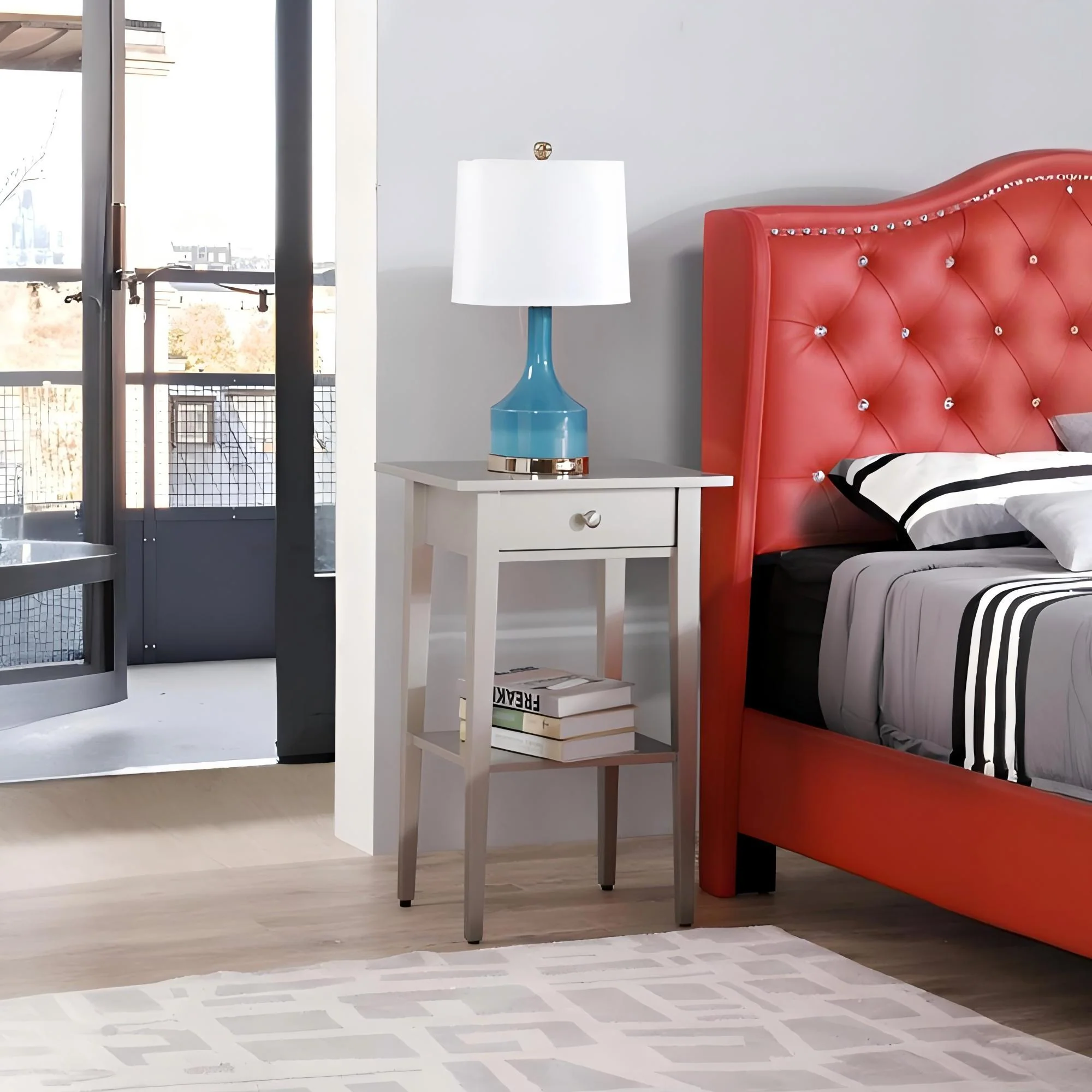 Dalton - Nightstand - Silver Champagne - Image 4