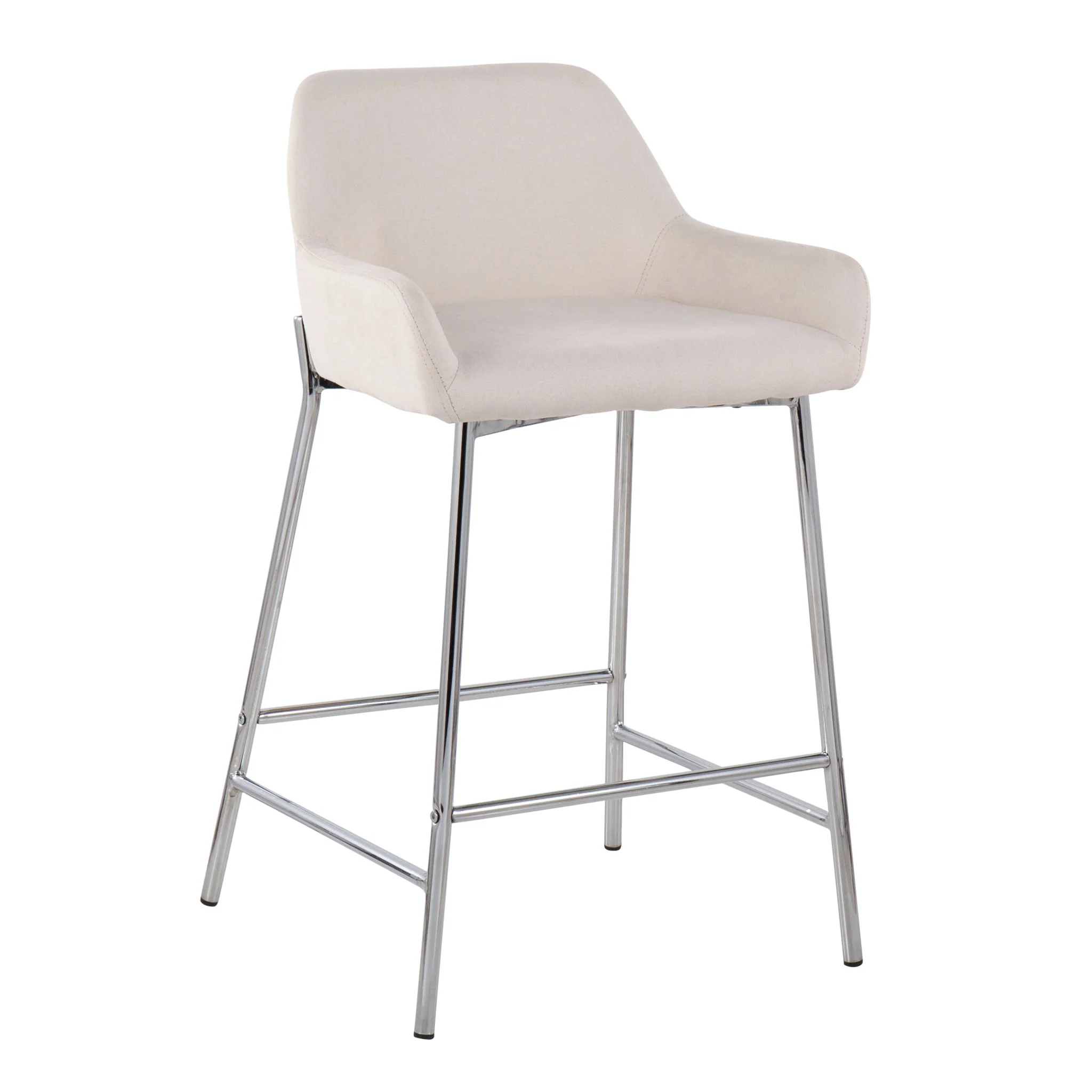 Daniella - Contemporary Fixed Height Counter Stool With Metal Legs (Set of 2) - Image 19