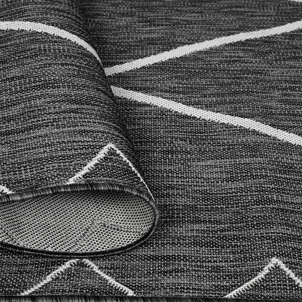 Darya - 8' X 10' Moroccan Indoor / Outdoor Rug - Gray / White - Image 2