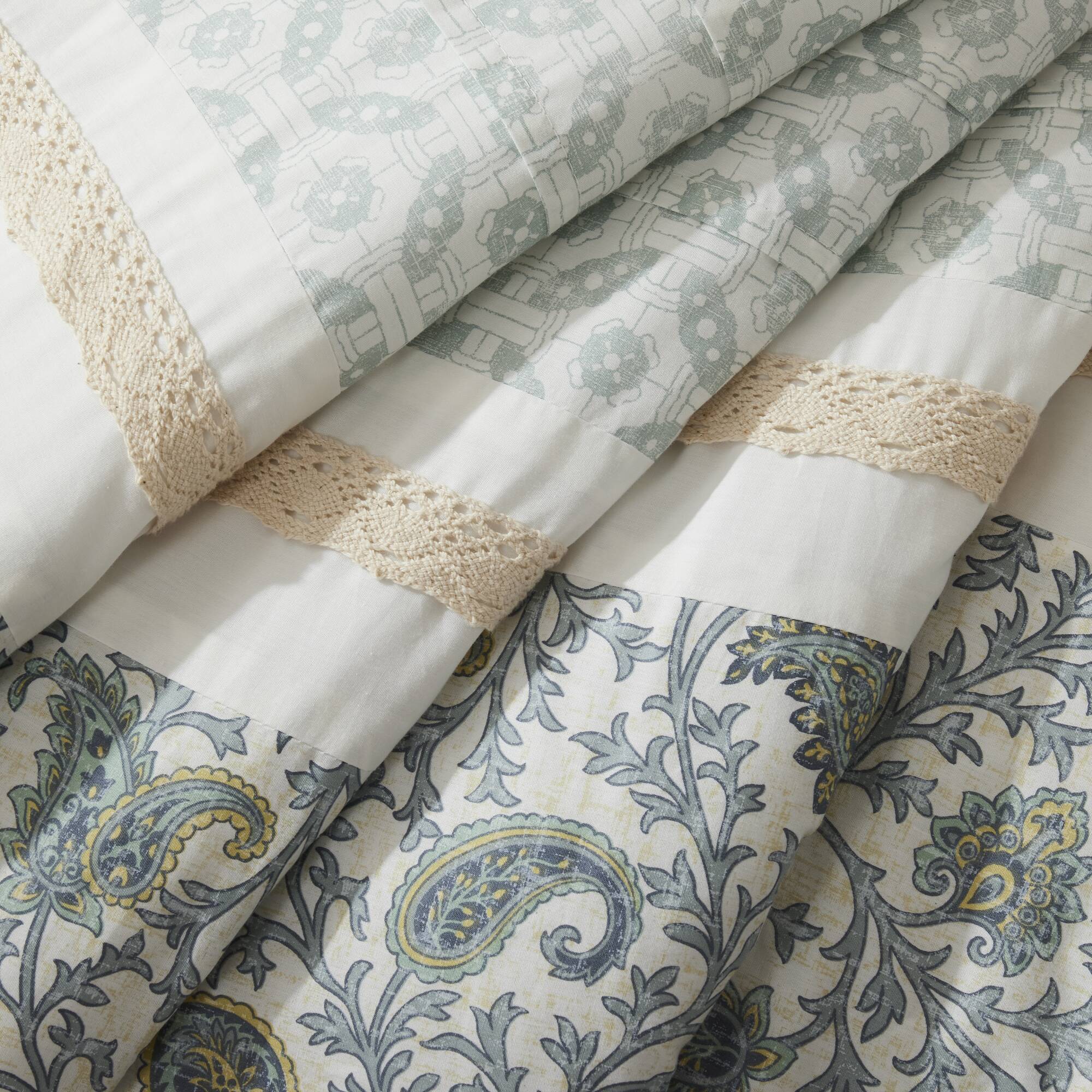 Dawn - King 9 Piece Comforter Set - Blue - Image 2