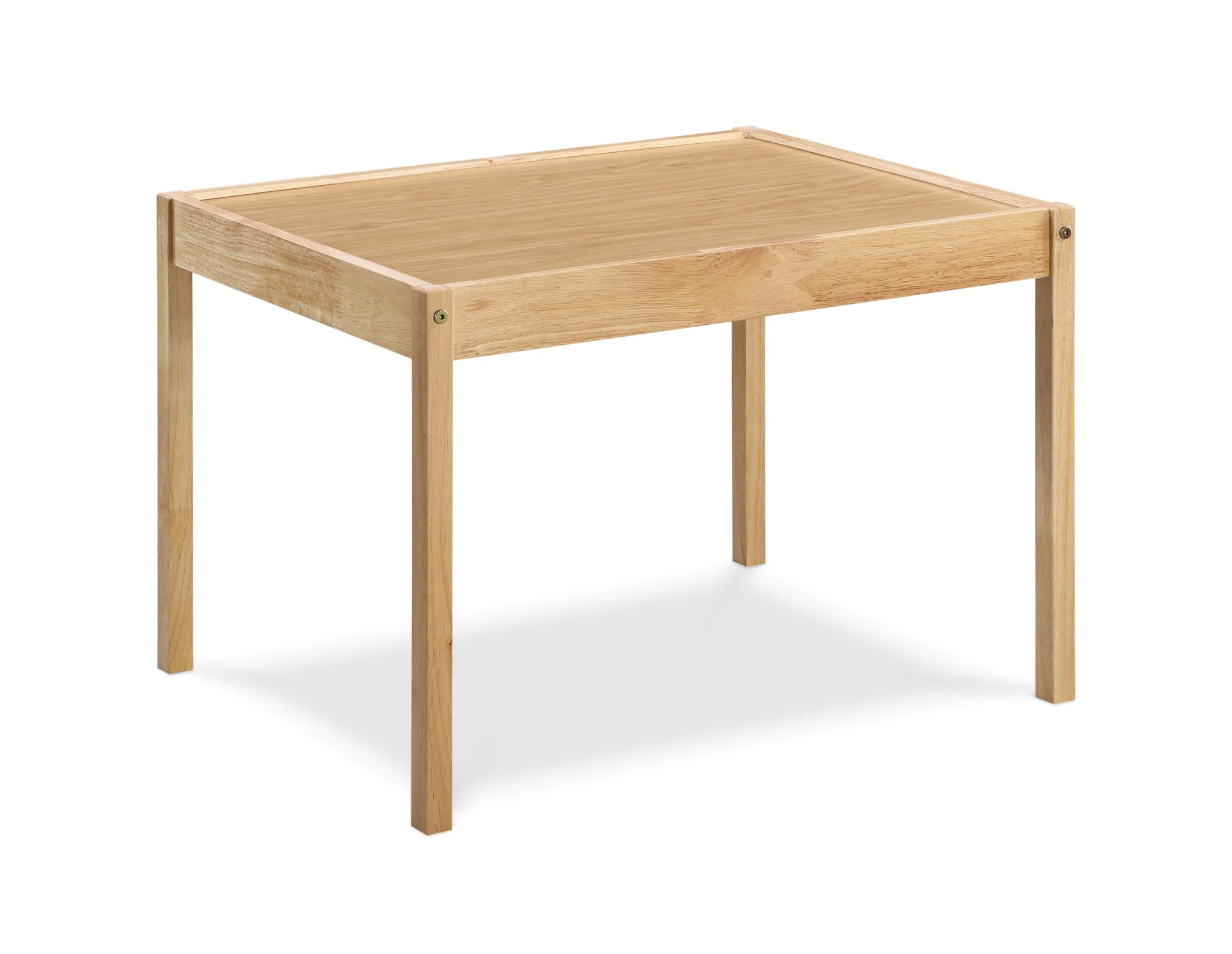 Della - 3 Piece Solid Wood Kids Table & Two Chair Set - Natural - Image 3