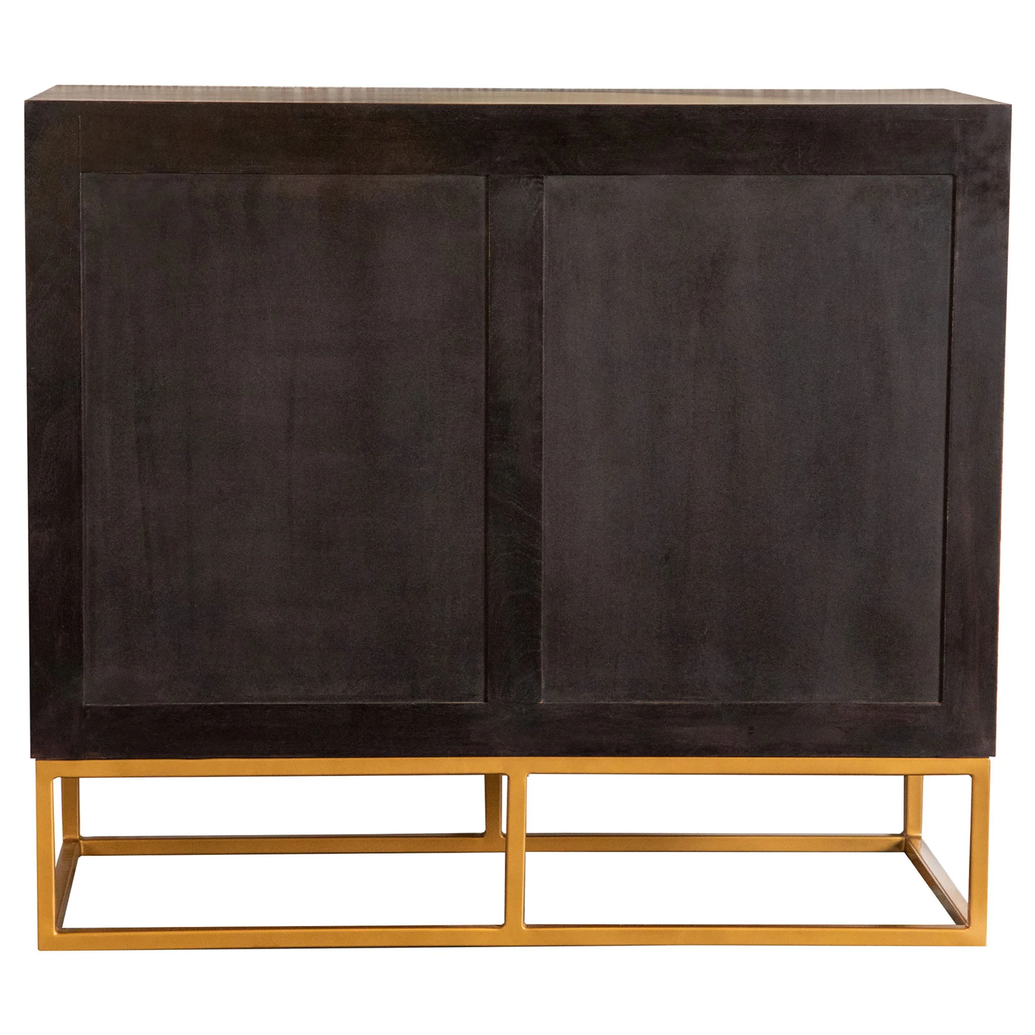 Denali - 2 Door Accent Cabinet With Variegated Grain Doors And Soft Base - Walnut - Image 2