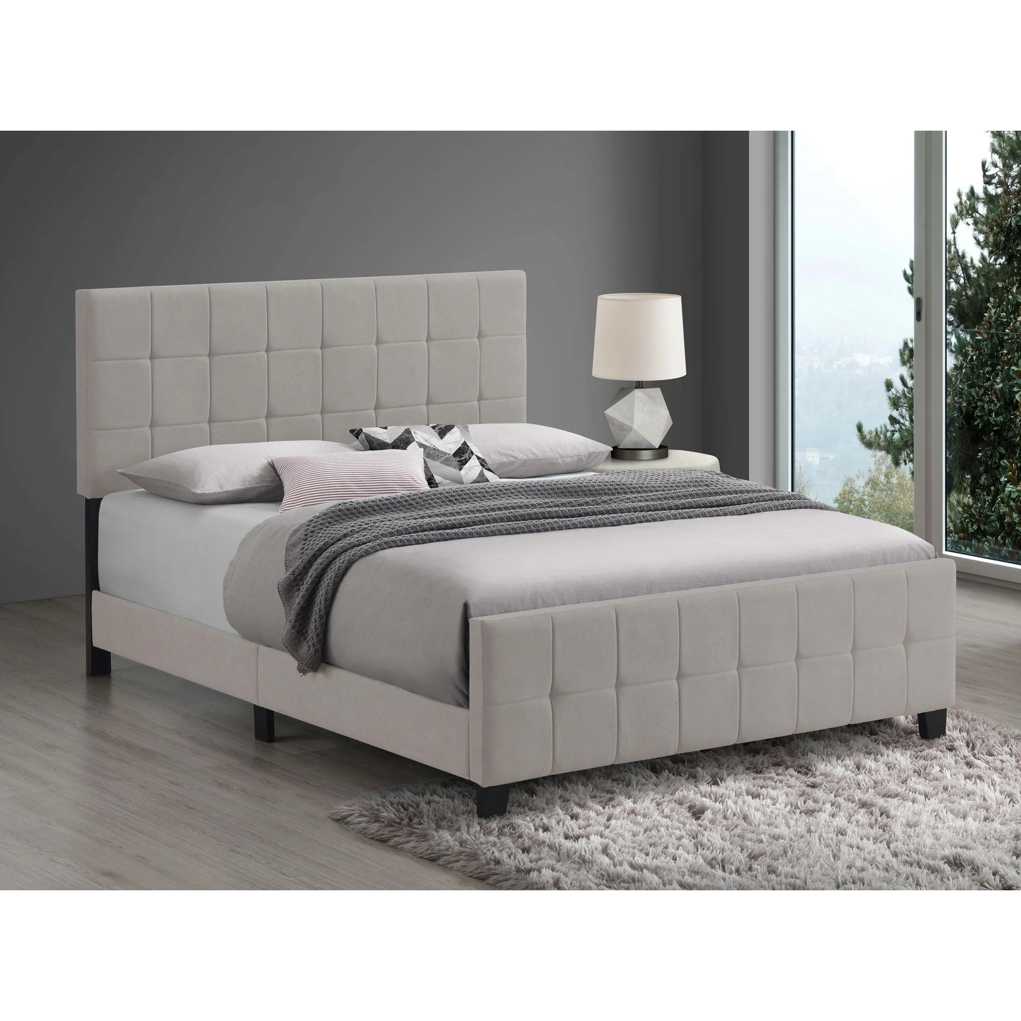 Destiny - Eastern King Panel Bed - Beige - Image 2