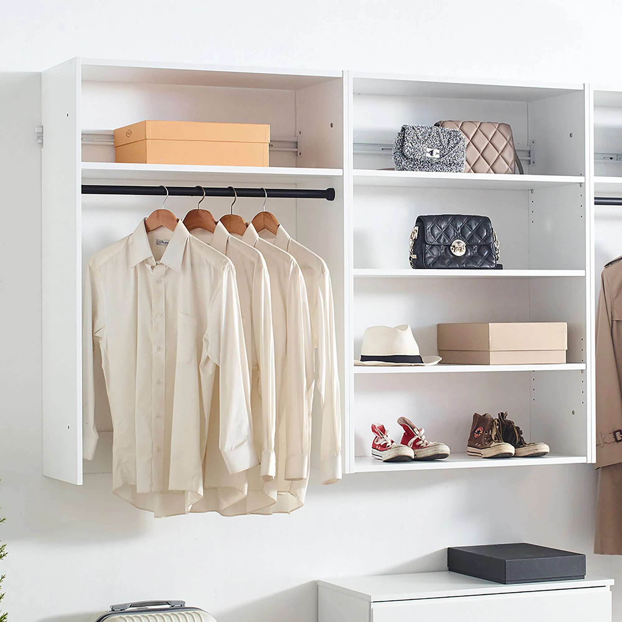 Devi - Wall Mounted Closet System With Modular Units - Image 3