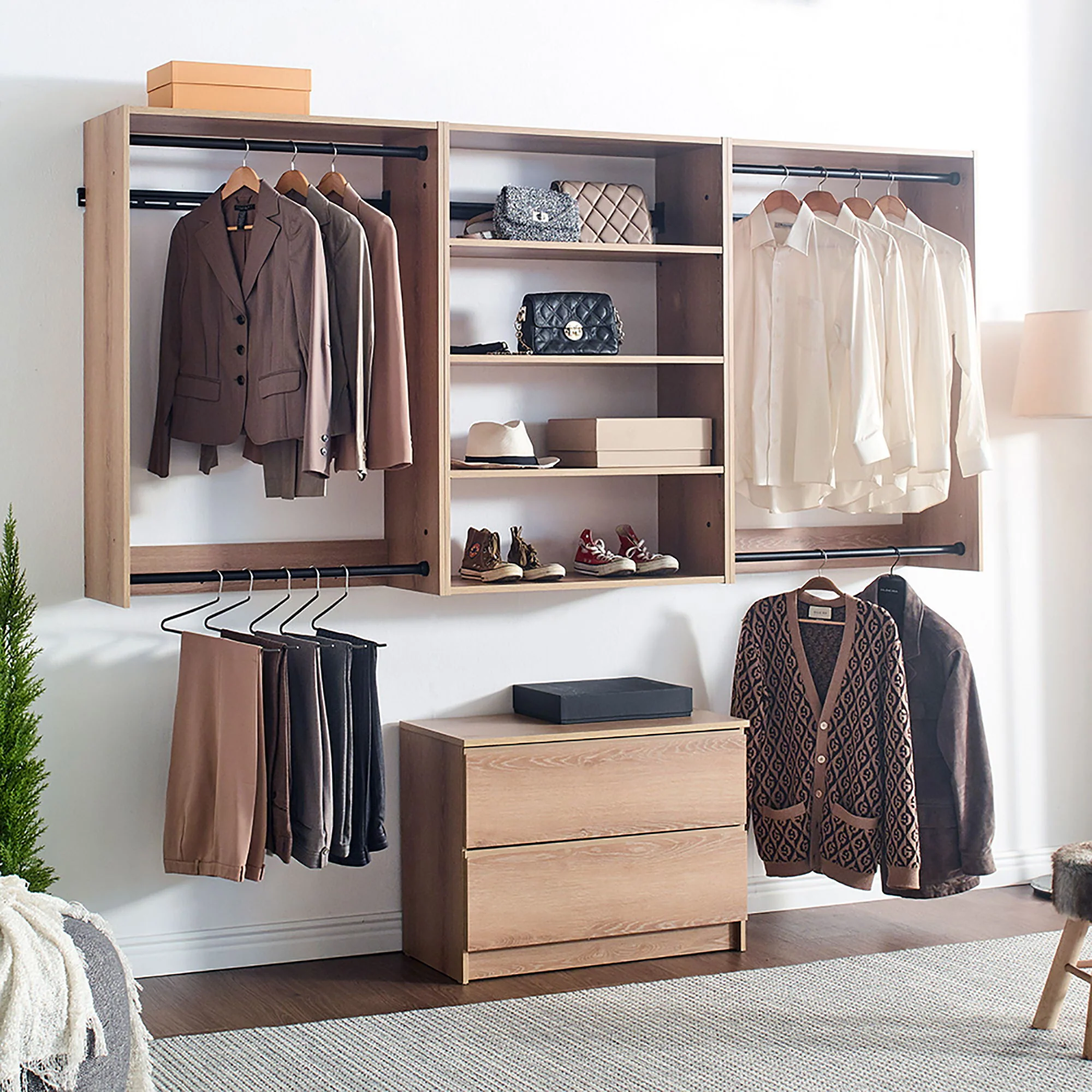 Devi - Wall Mounted Wood Closet System - Image 7