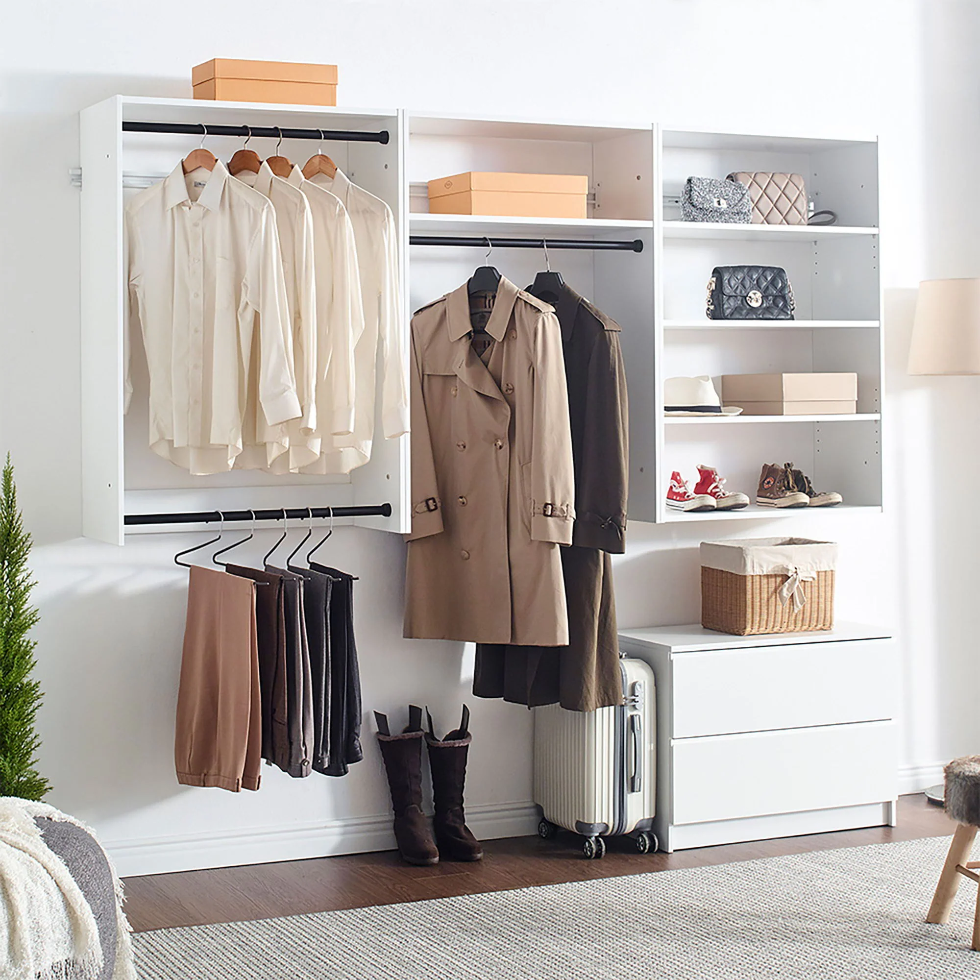 Devi - Wall Mounted Wood Closet System & Modular Units - Image 5