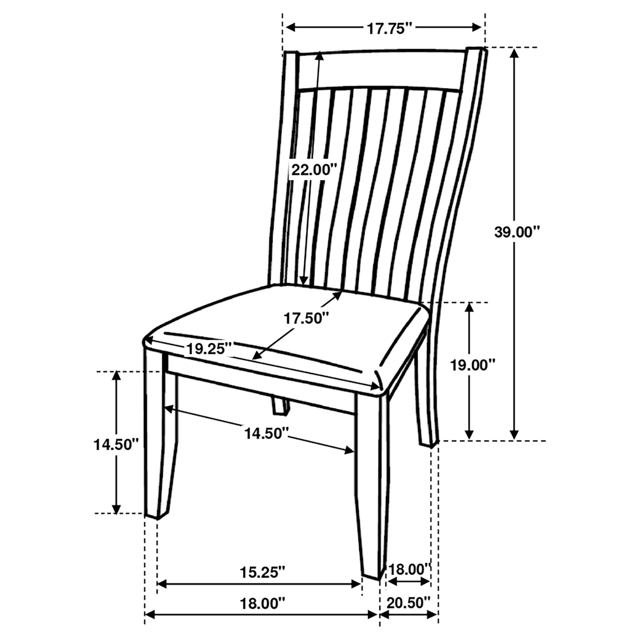 Dining Side Chair Set (2 Pieces) - Off White - Image 2