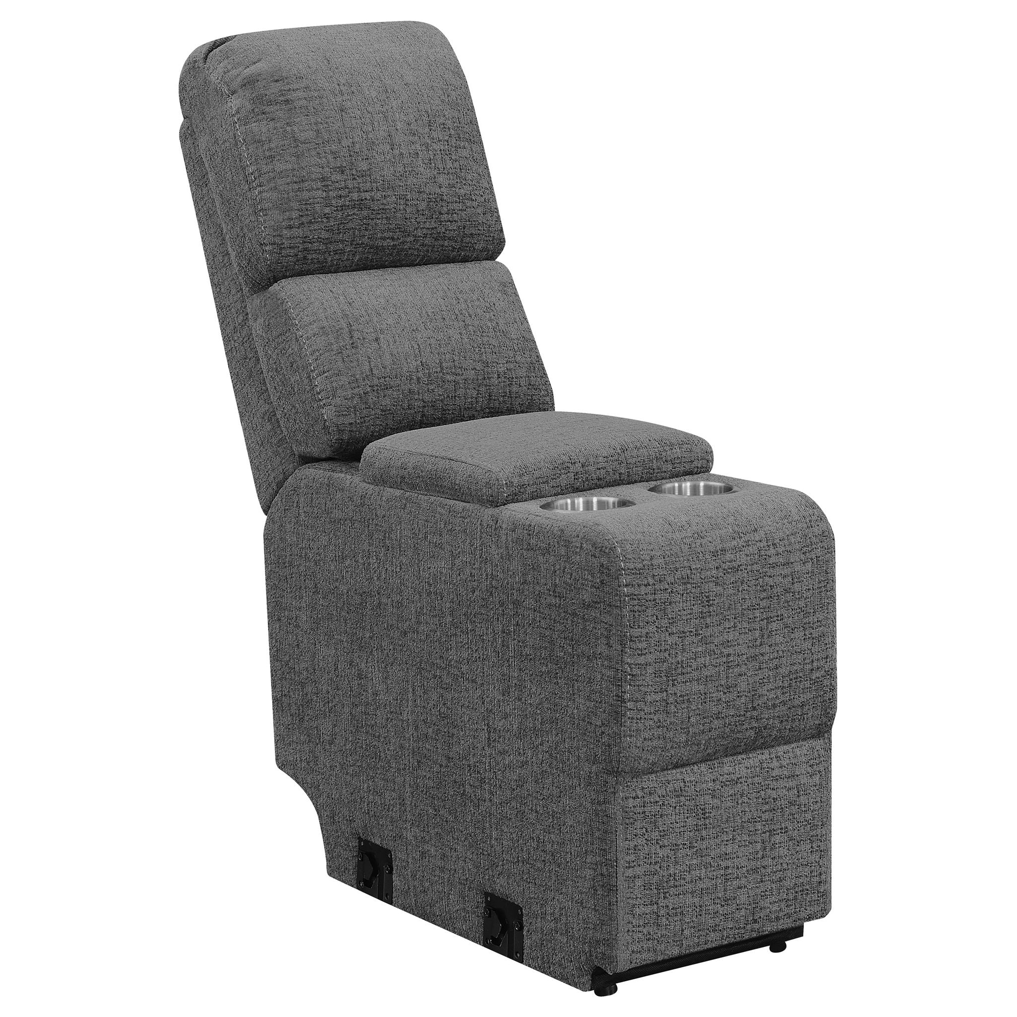 Divine - 5 Piece Power Reclining Home Theater Seating Set With Memory Foam Cushions And Storage Consoles - Image 3