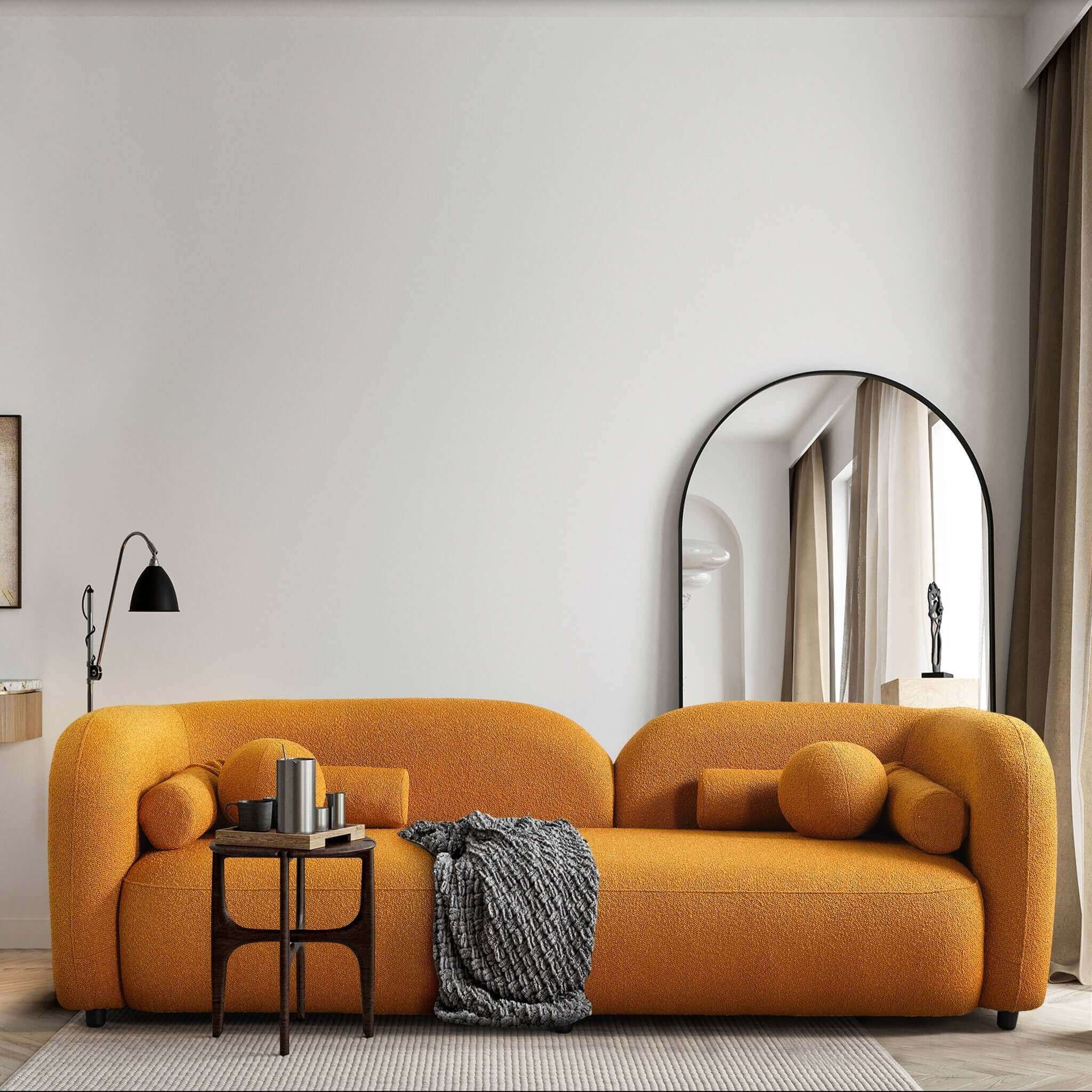 Donna - Japandi Design Boucle Sofa - Image 6