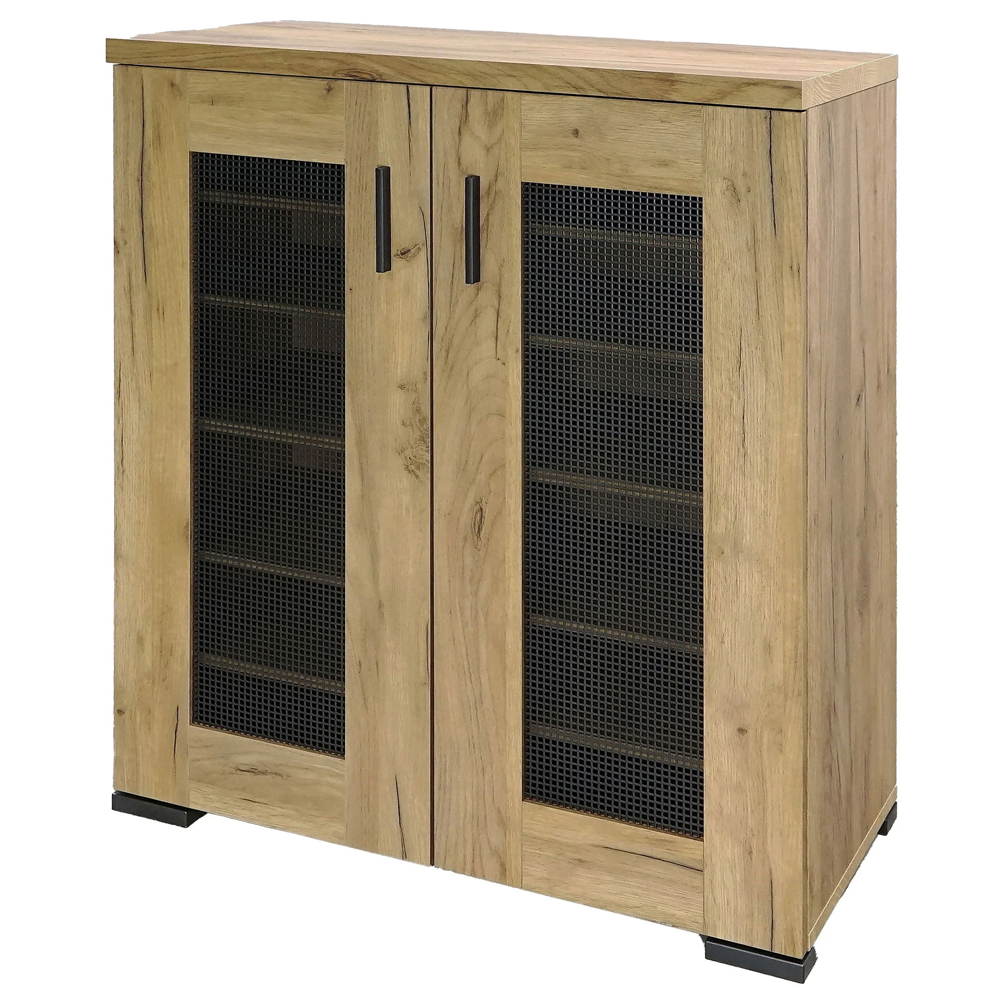 Door Accent Cabinet With Screens - Brown - Image 2