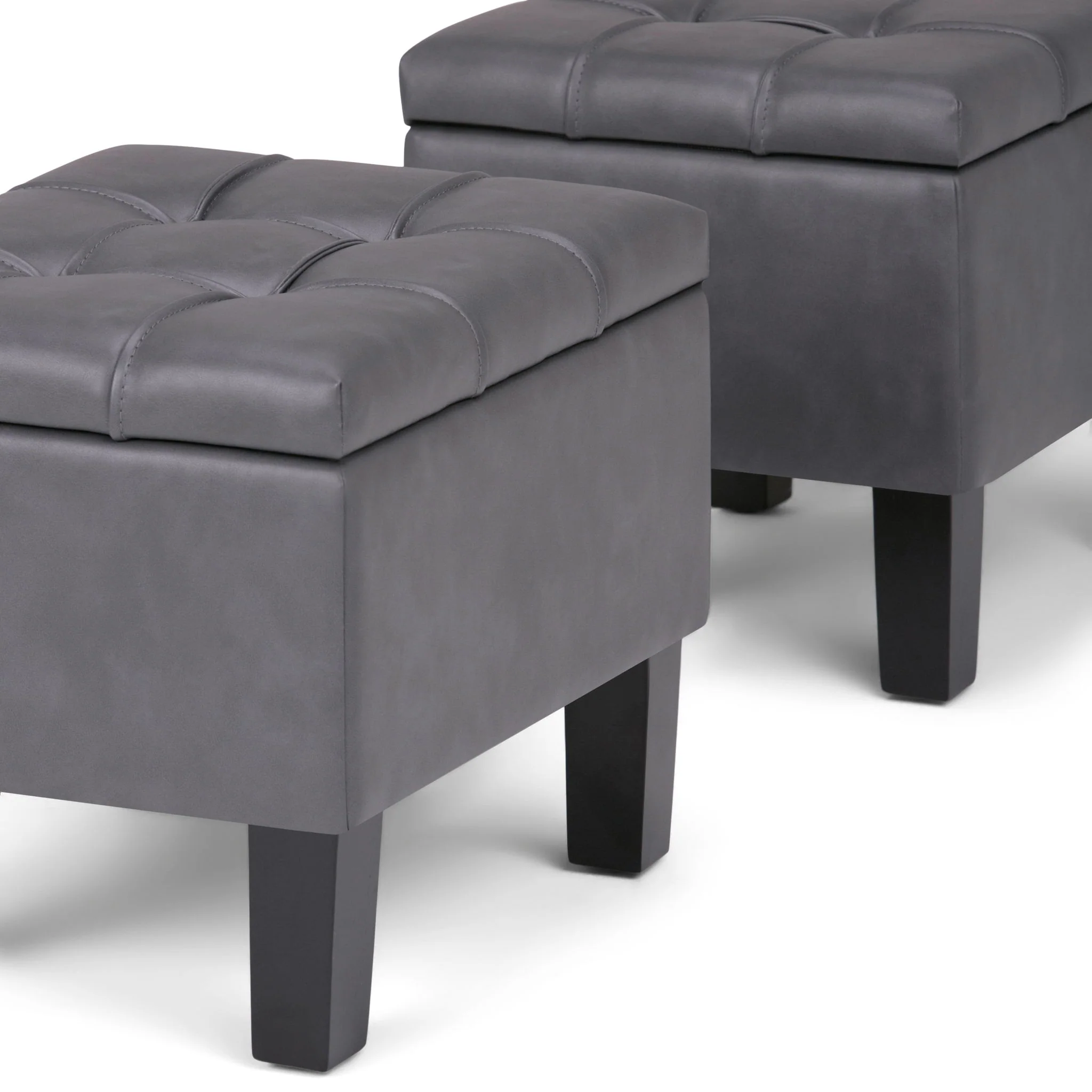 Dover - 3 Piece Storage Ottoman Contemporary Design - Image 4