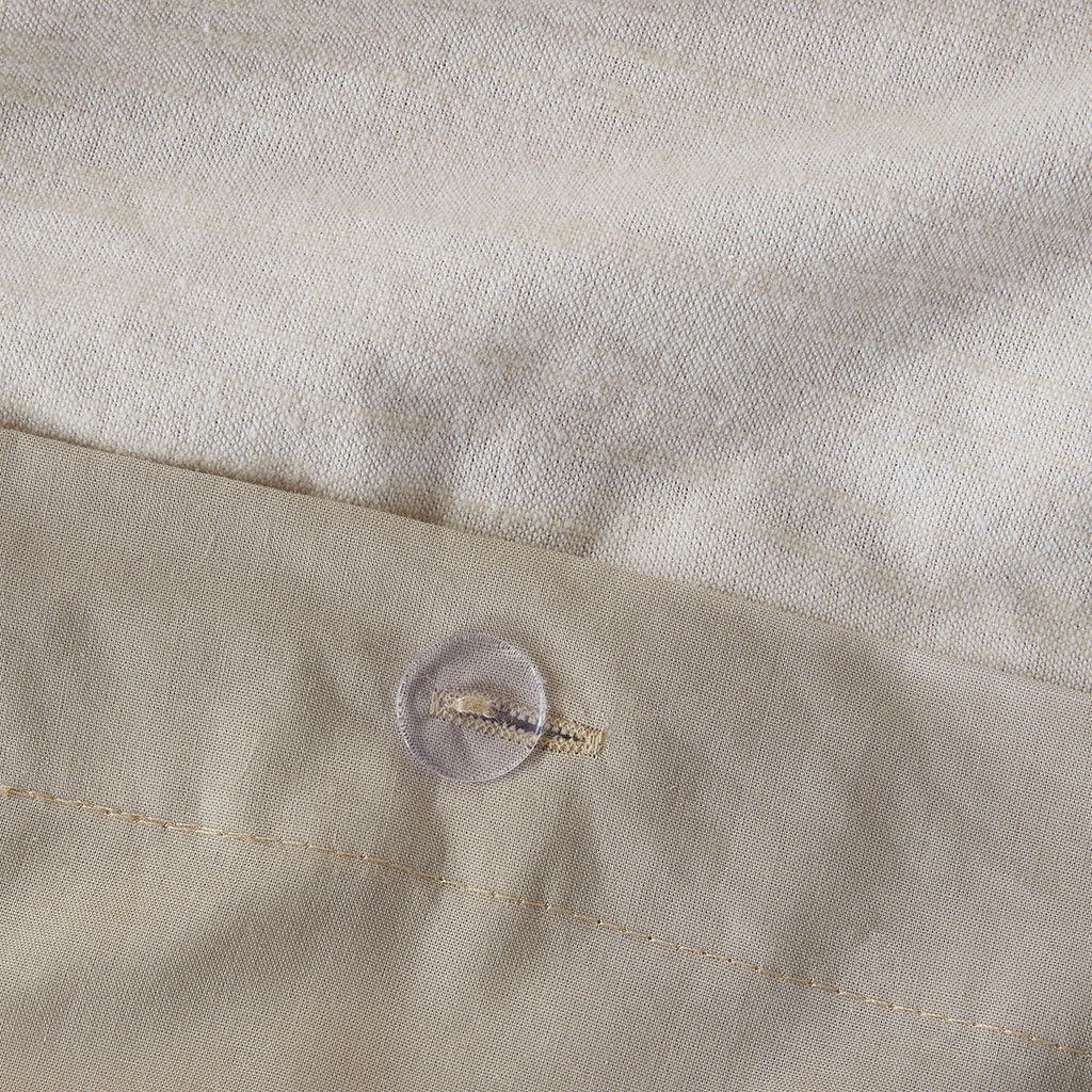 Dover - King 5 Piece Organic Oversized Comforter Cover Set W / removable Insert - Natural - Image 2