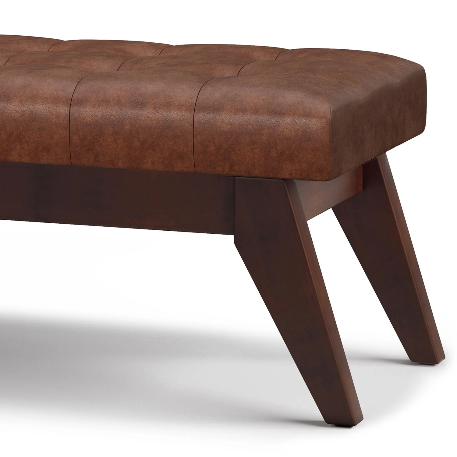 Draper - Upholstered Mid Century Tufted Ottoman Bench - Image 9