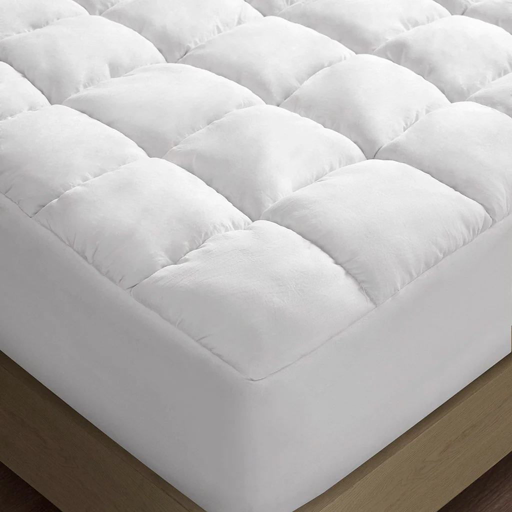 Dream Puff - Overfilled Down Alternative Mattress Pad - White - Image 2