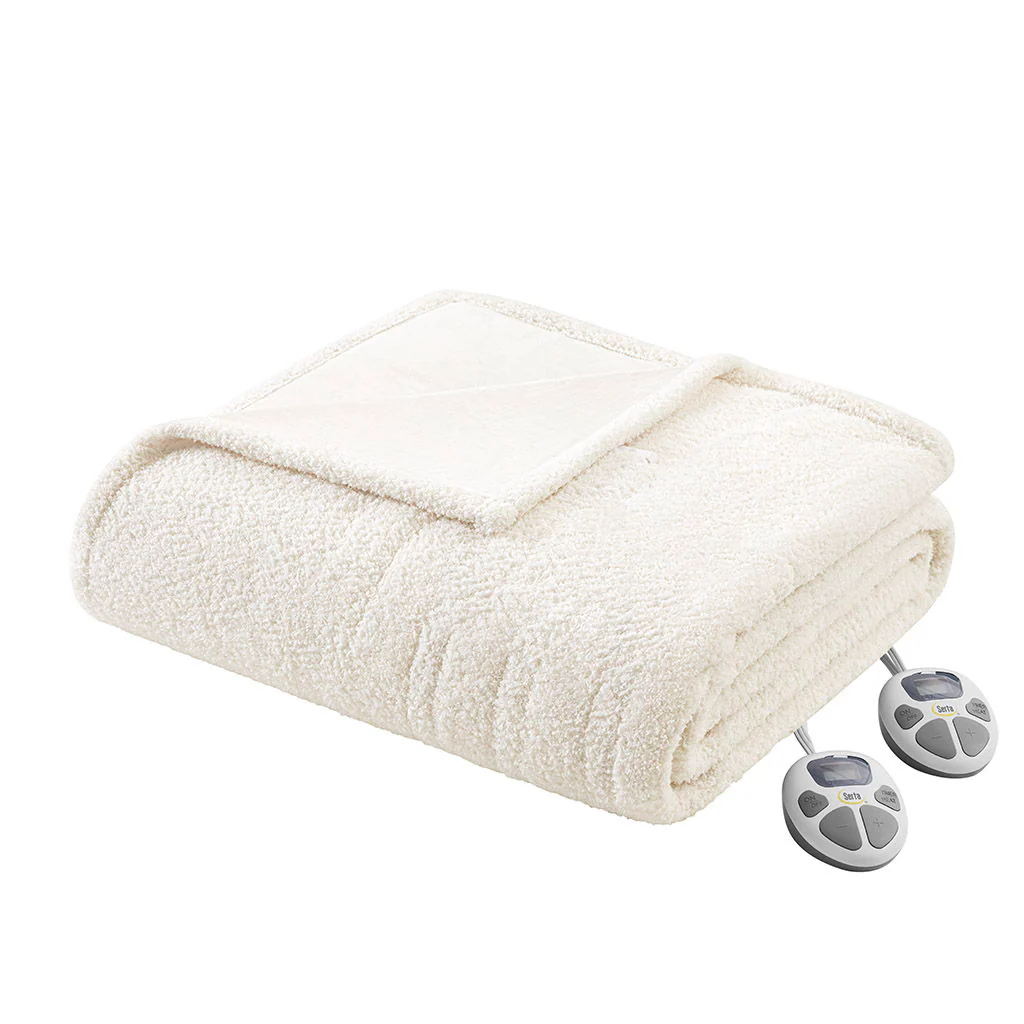 Dream Soft Heated - King Blanket - Ivory - Image 2
