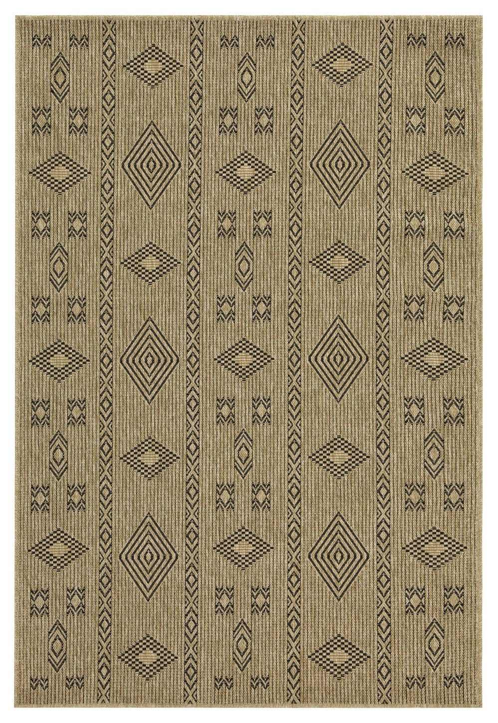 Earth - 2'7" X 7'3" Indoor, Outdoor Area Rug - Jute / Black - Image 3