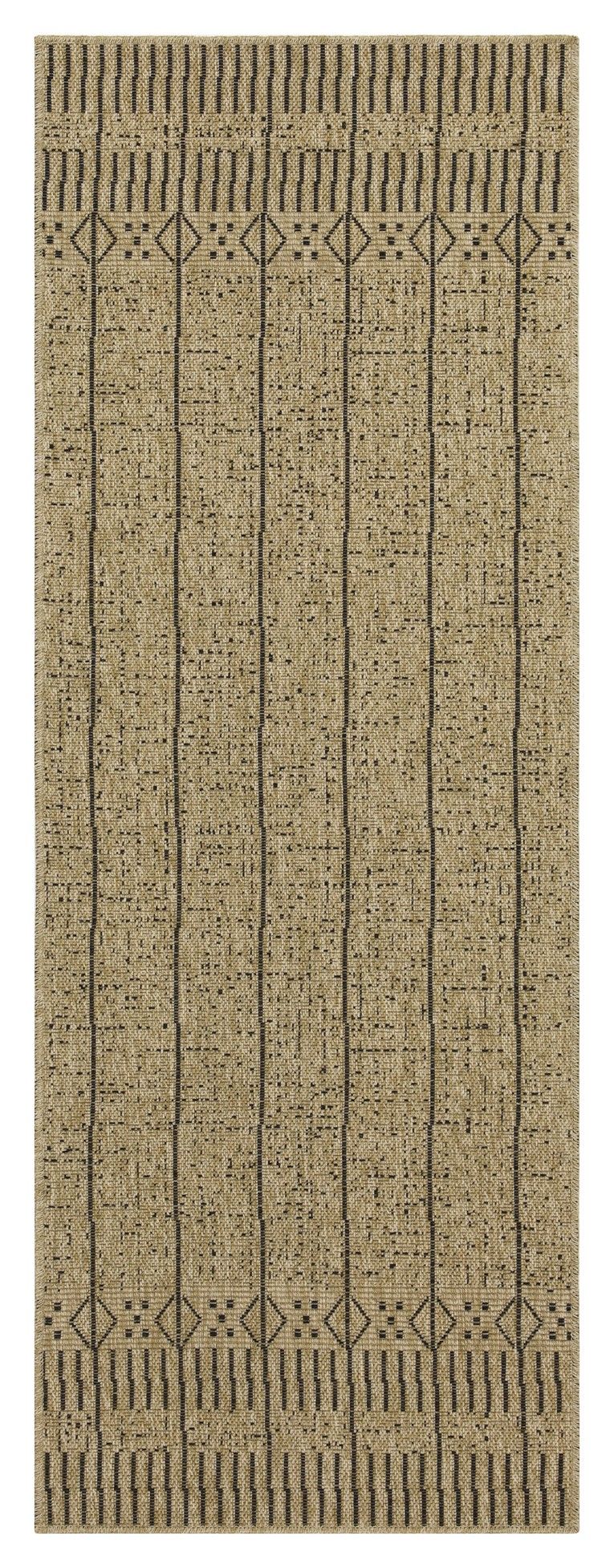 Earth - 5'3" X 7'3" Indoor, Outdoor Area Rug - Jute / Black - Image 3