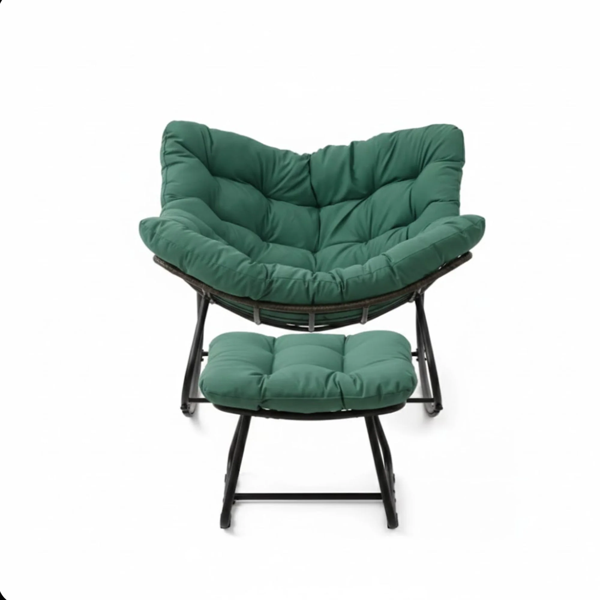 Egg Rocking Chair With Ottoman - Image 6