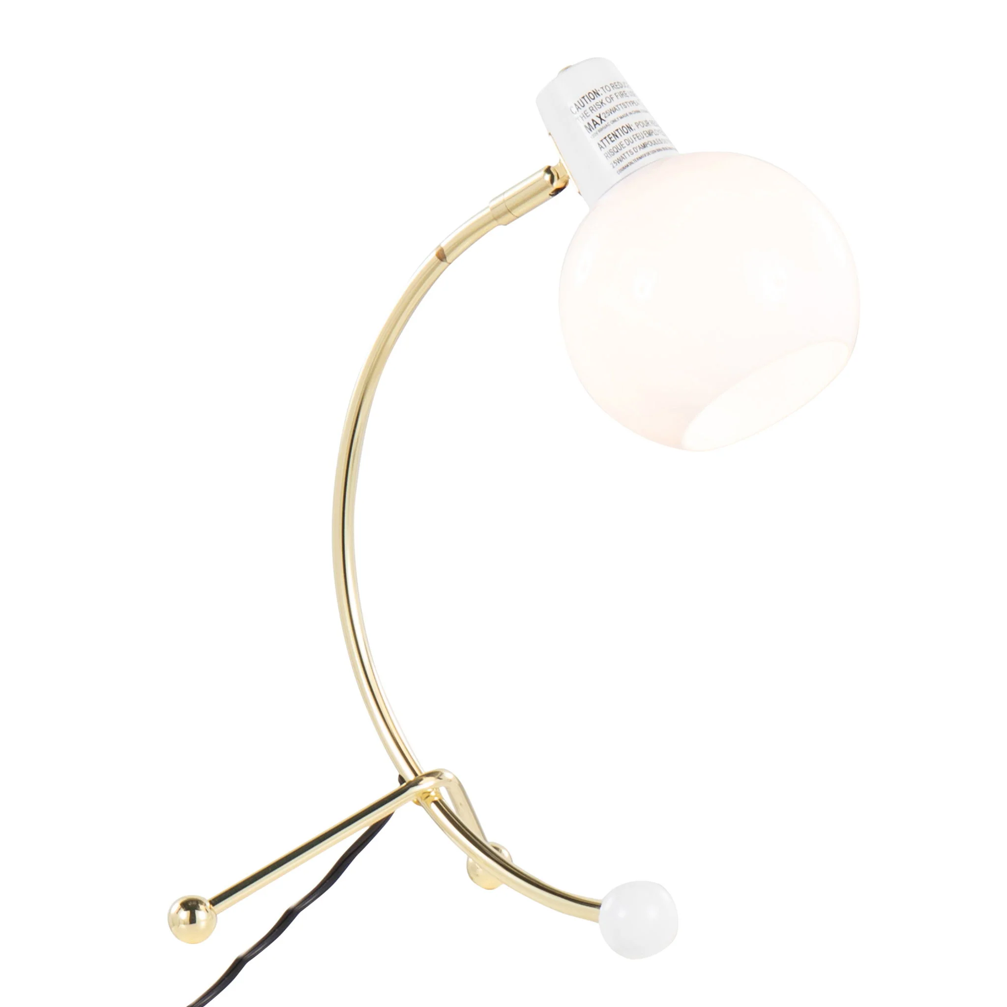 Eileen - Contemporary Task Lamp - Gold / White - Image 2