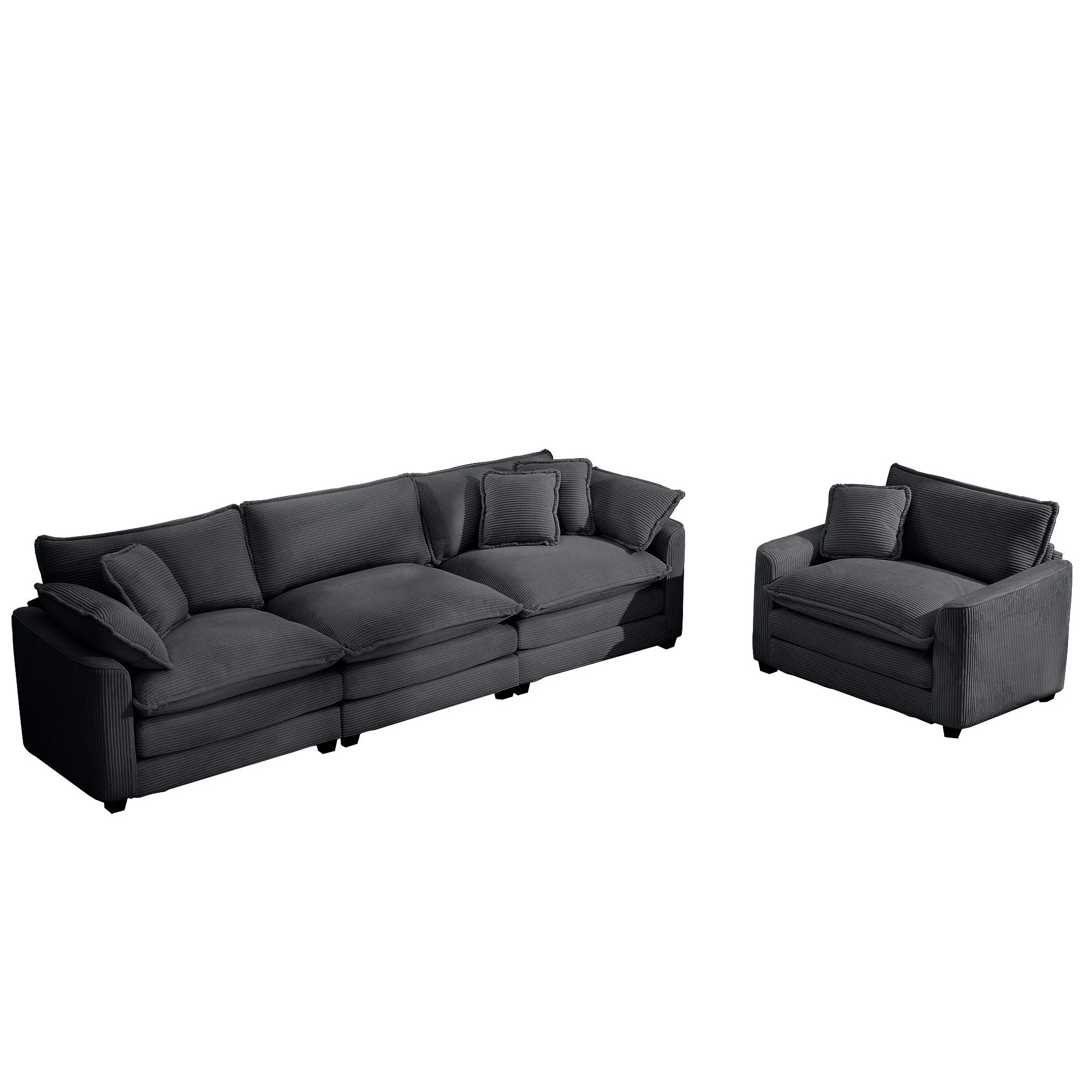 Elegant Oversized Sectional Sofa Set With Deep Seats And Flexible Layout - Image 32
