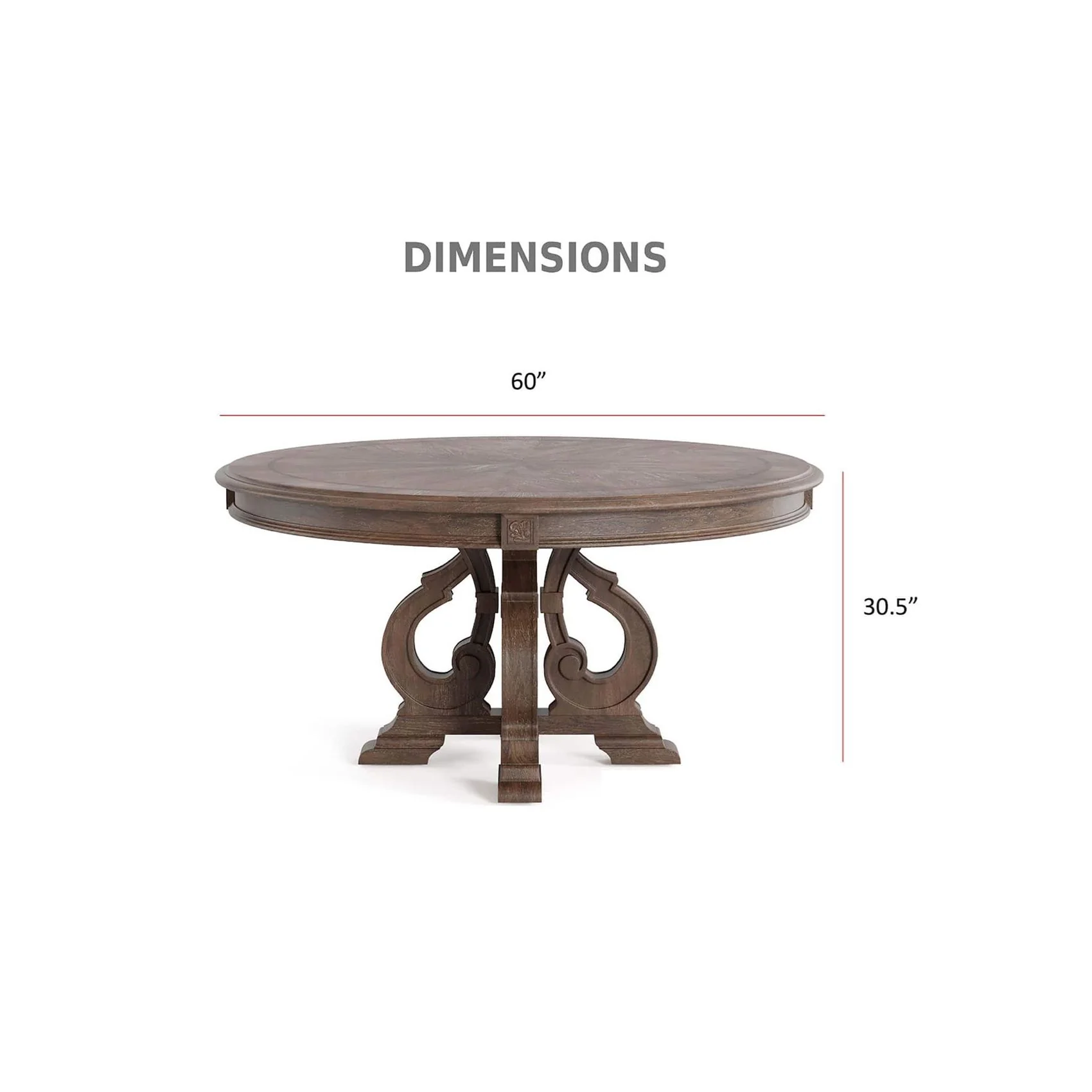 Elegant Dining Set Round Table And Side Chairs - Image 4