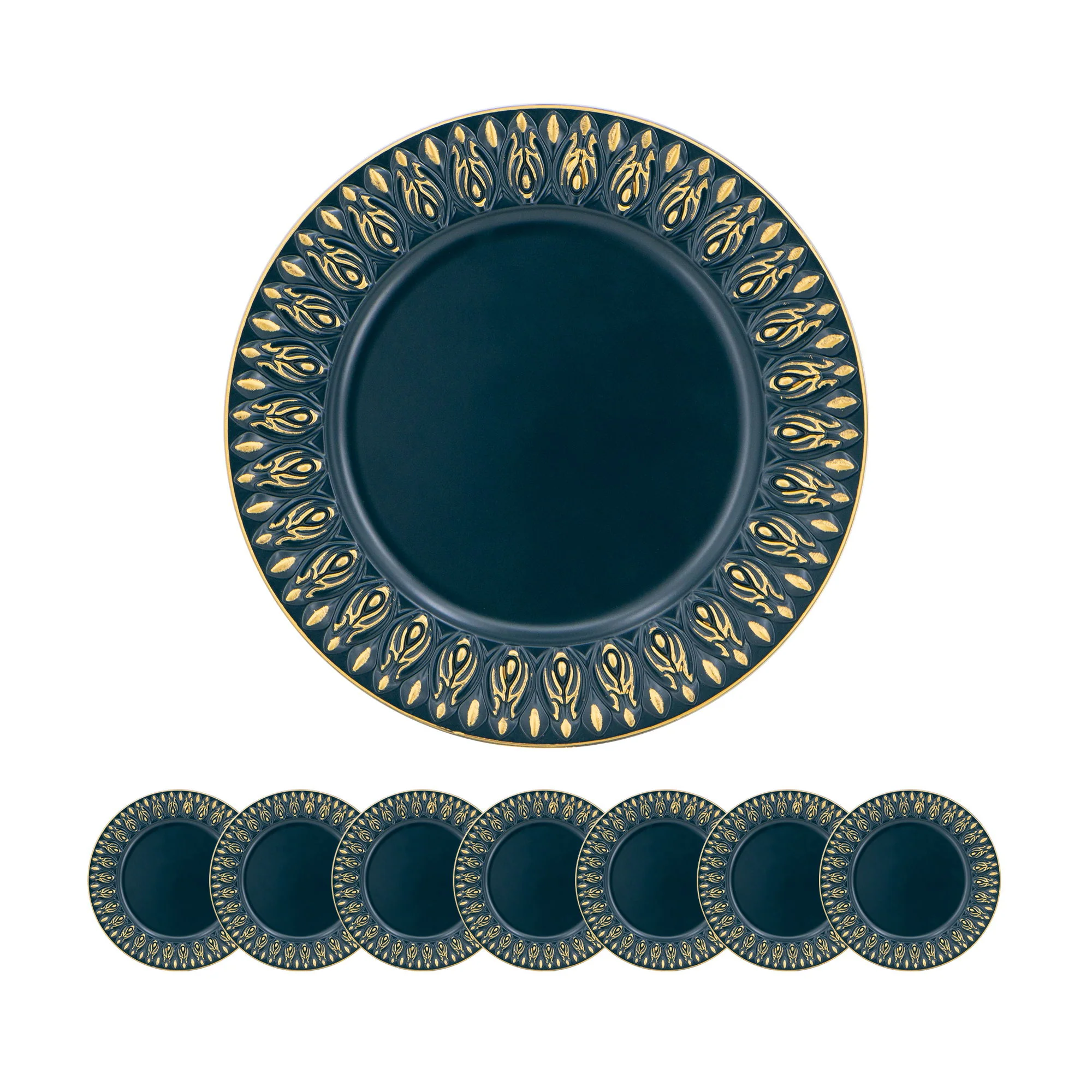 Elegant Plastic Charger Plate (Set of 8) - Image 2