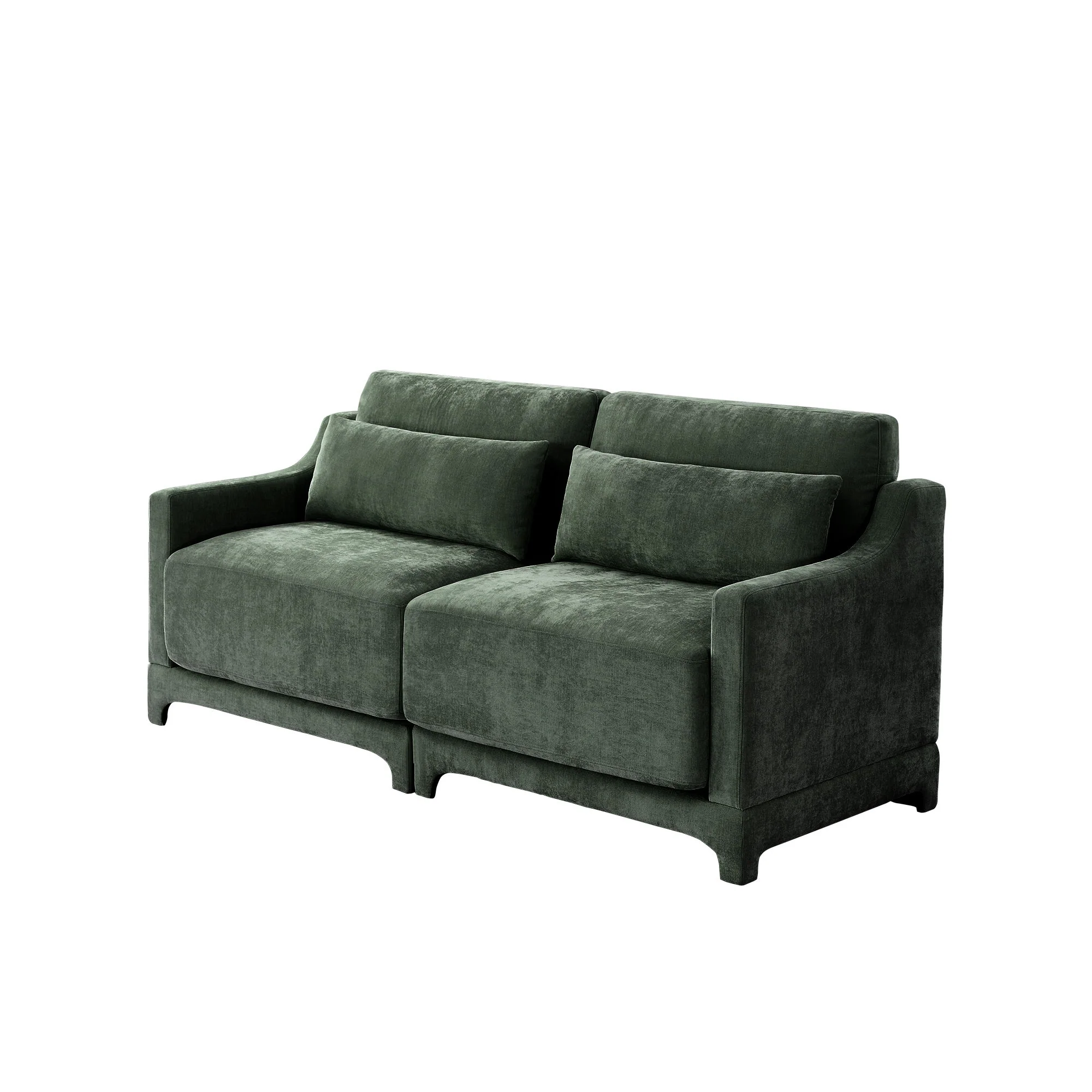Elegant Sofa With Ergonomic Design And Lumbar Pillows - Image 6