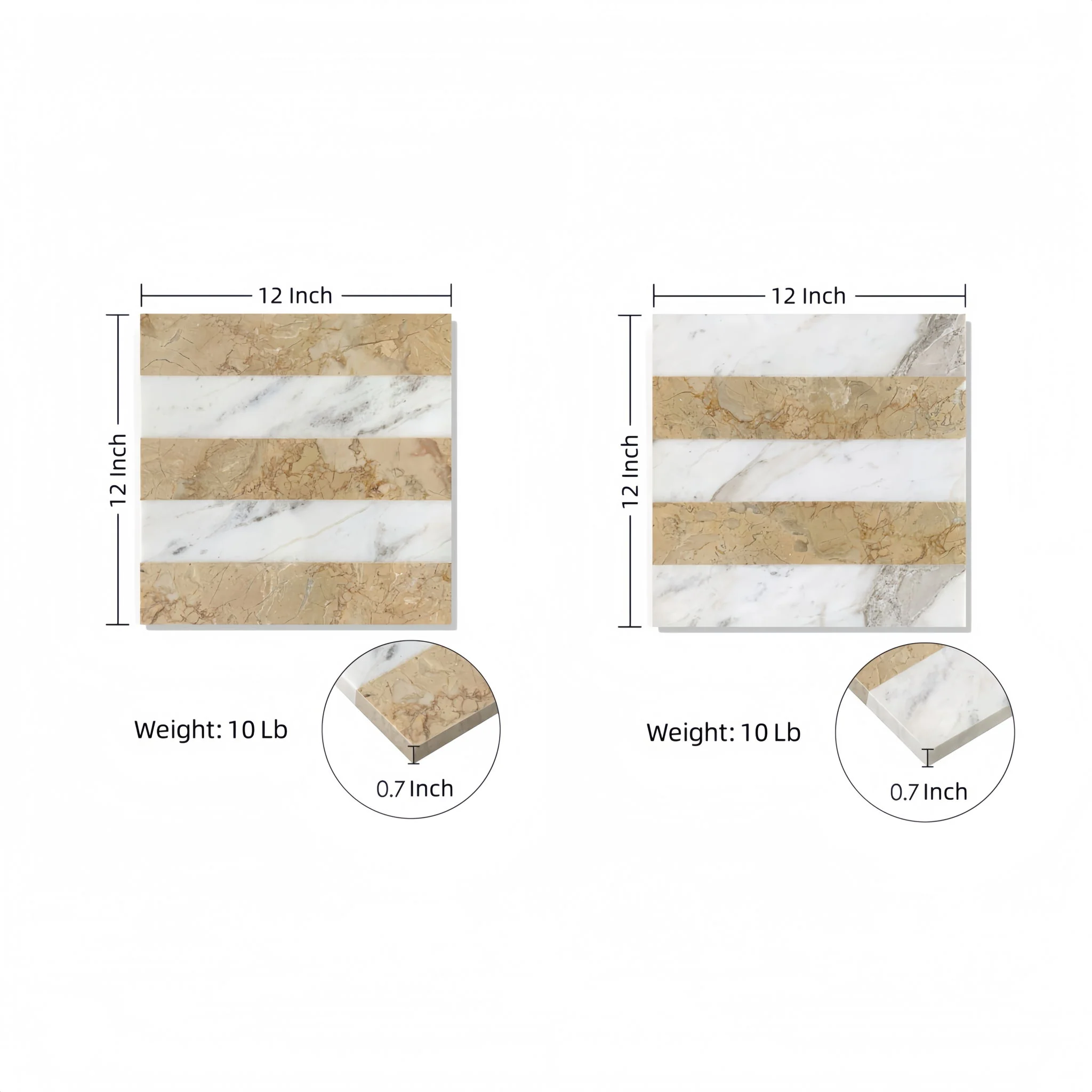 Elegant Waterjet Polished Marble Tile For Floor And Wall - Image 6