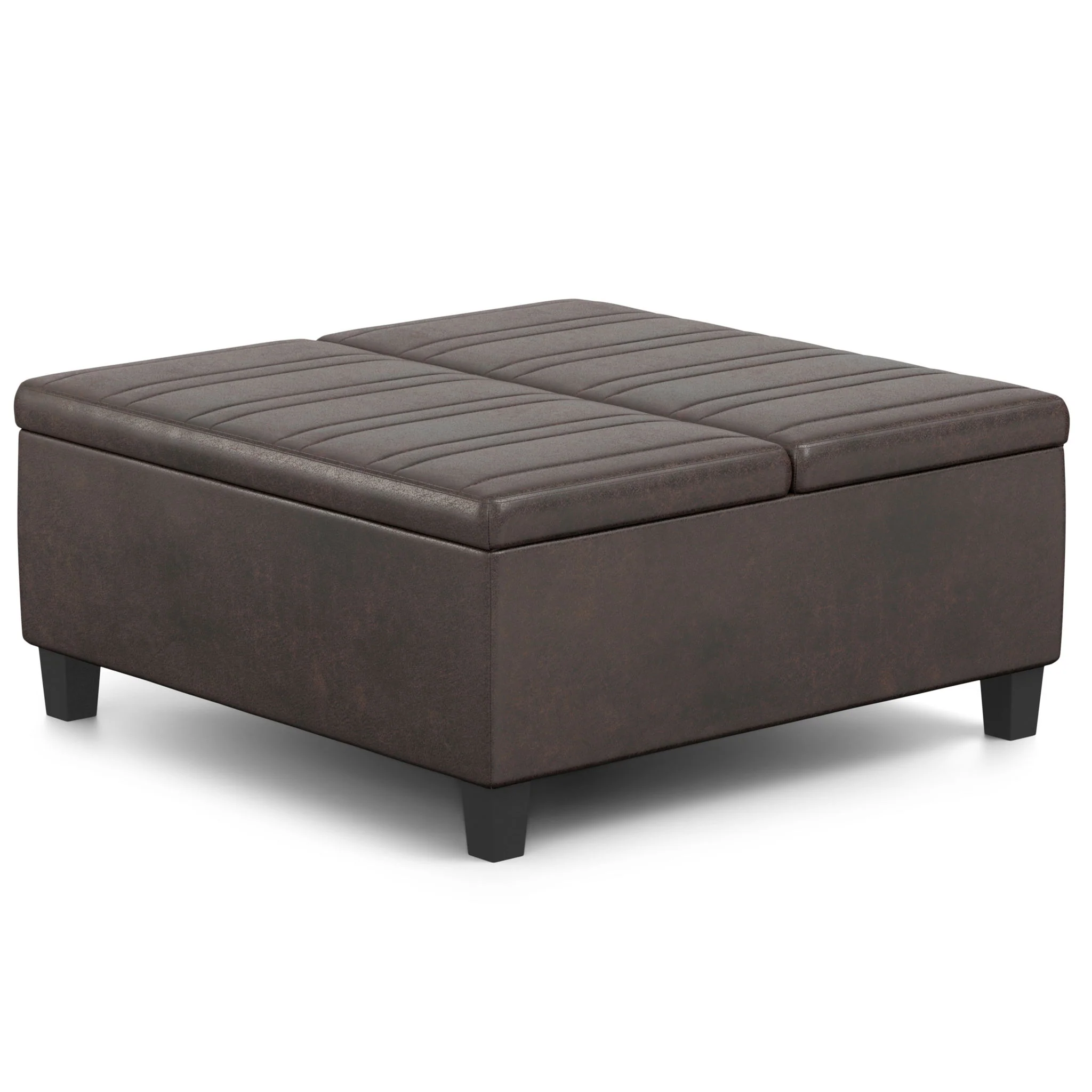 Ellis - Upholstered Coffee Table Storage Ottoman - Image 4