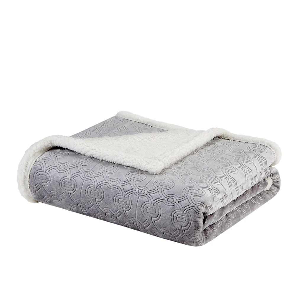 Elma - Oversized Textured Throw -Gray - Image 3