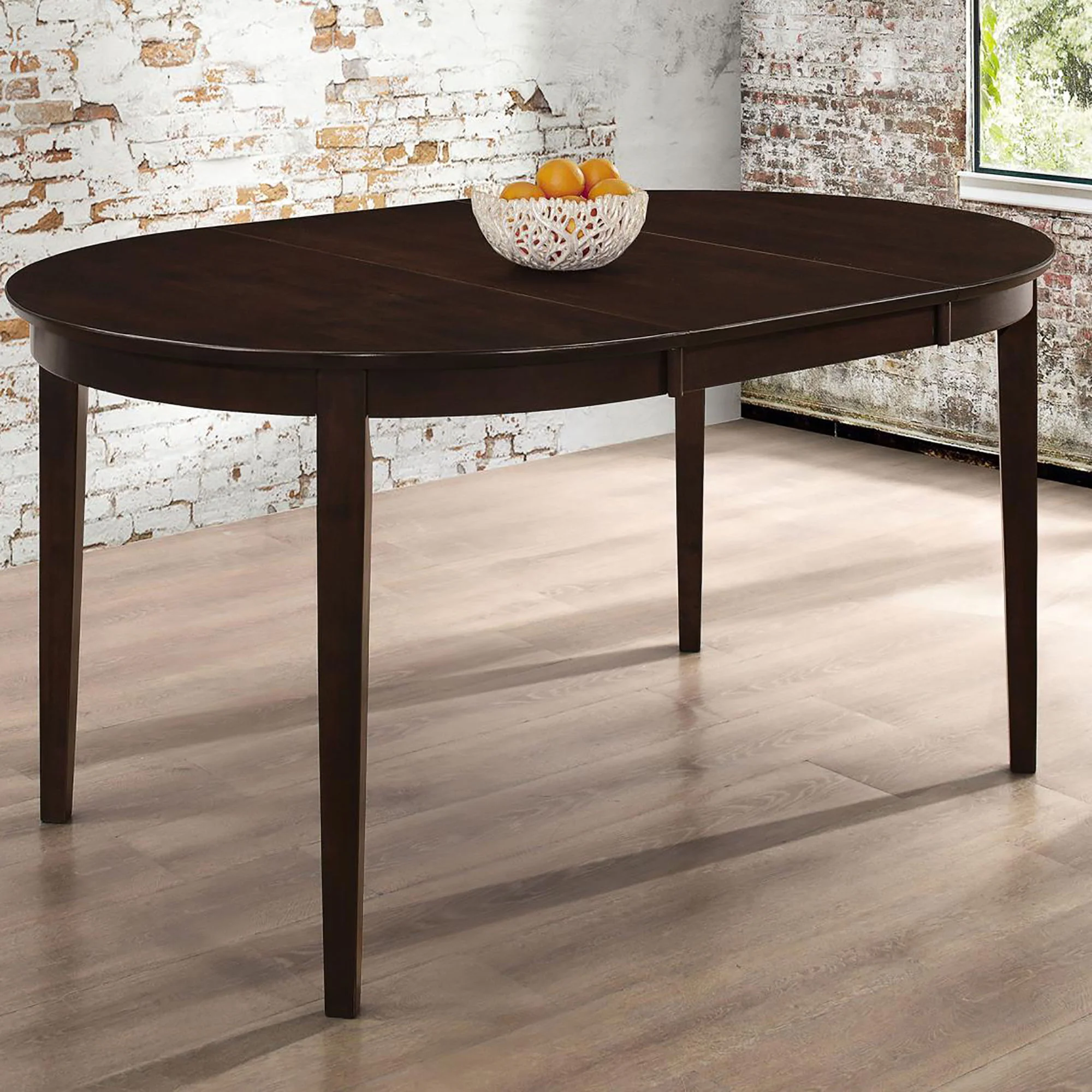 Elmira - Oval Dining Table With Leaf Extension - Brown - Image 2