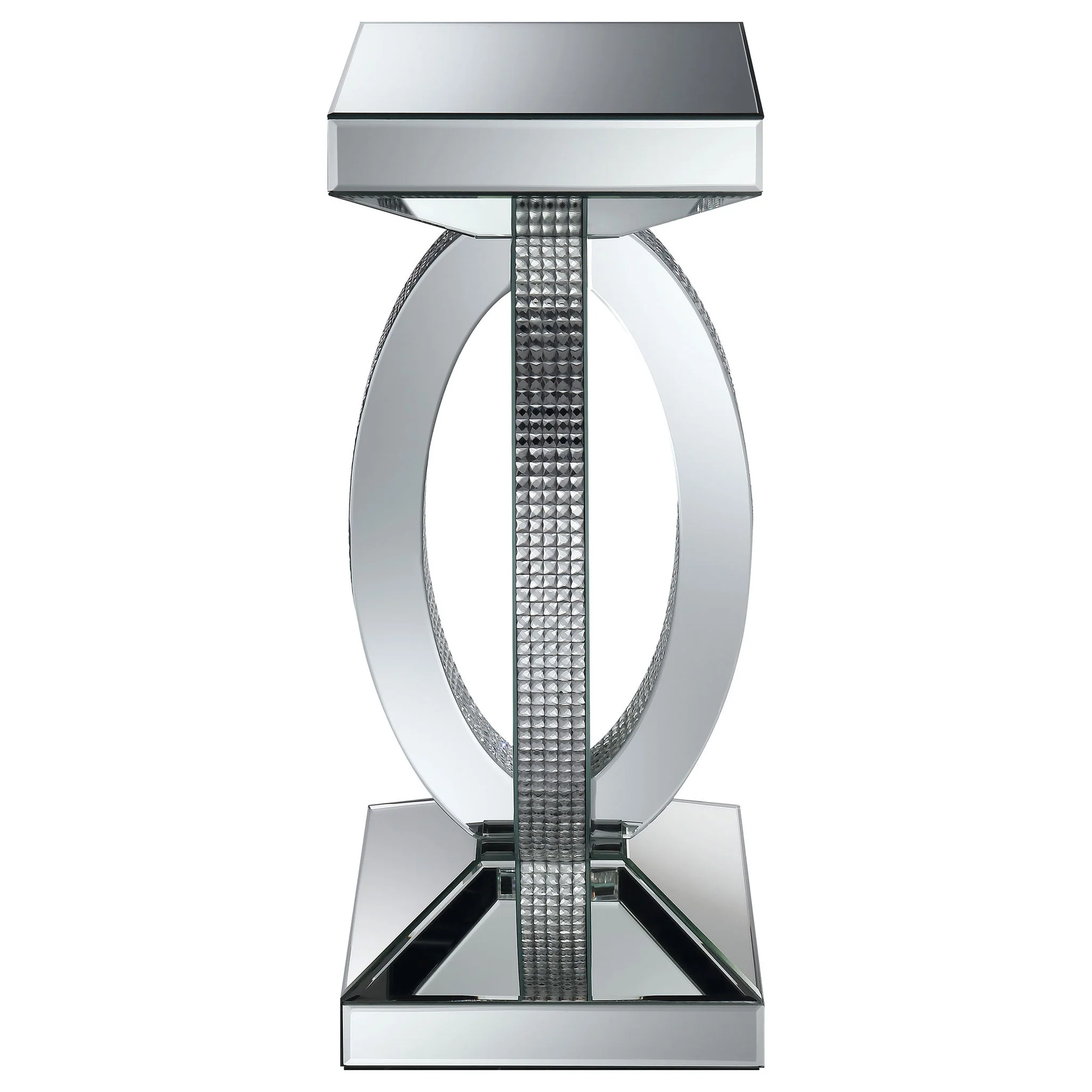 Empire - Square Side End Table - Silver - Image 2