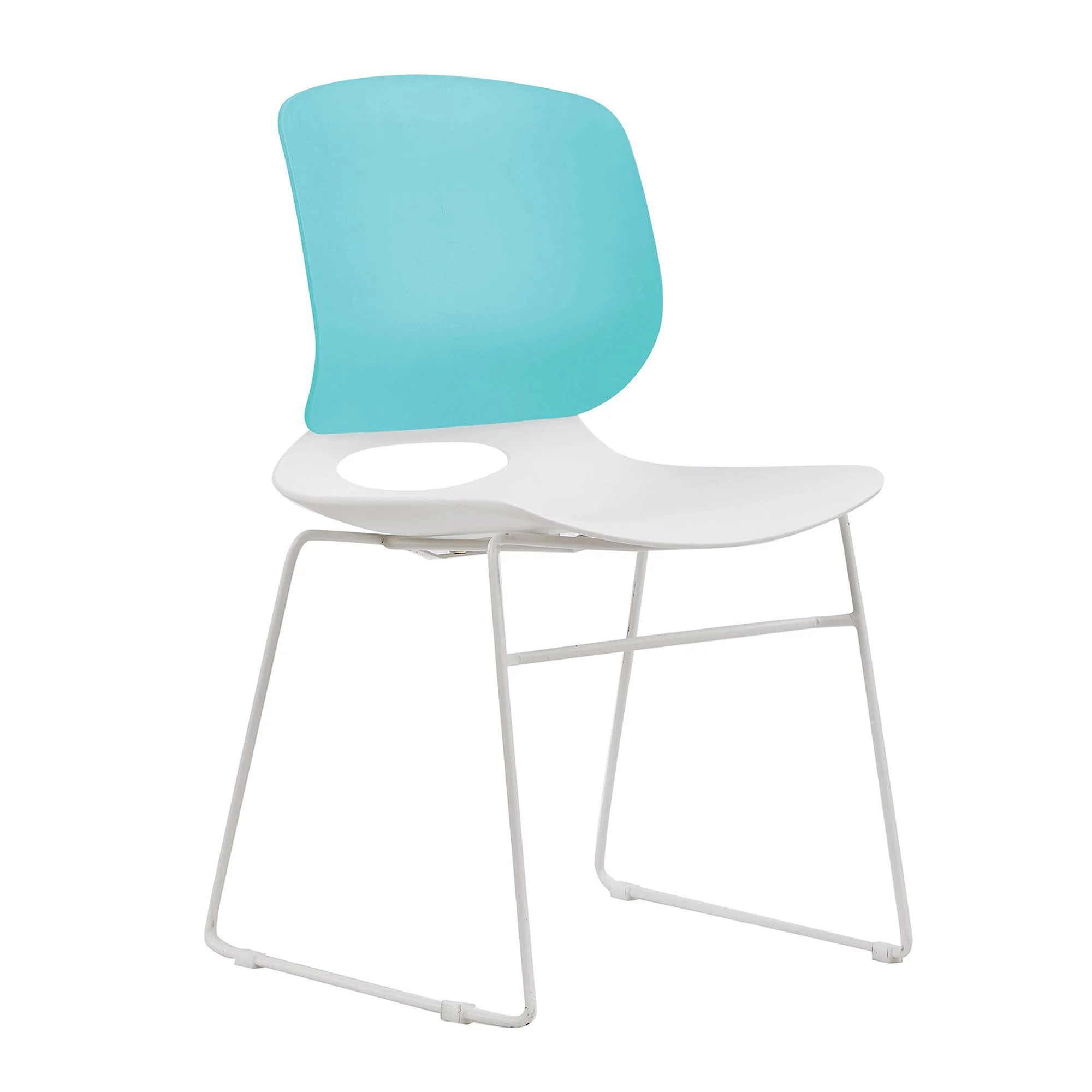 Ergonomic Backrest Stacking Chairs (Set of 4) - Image 2