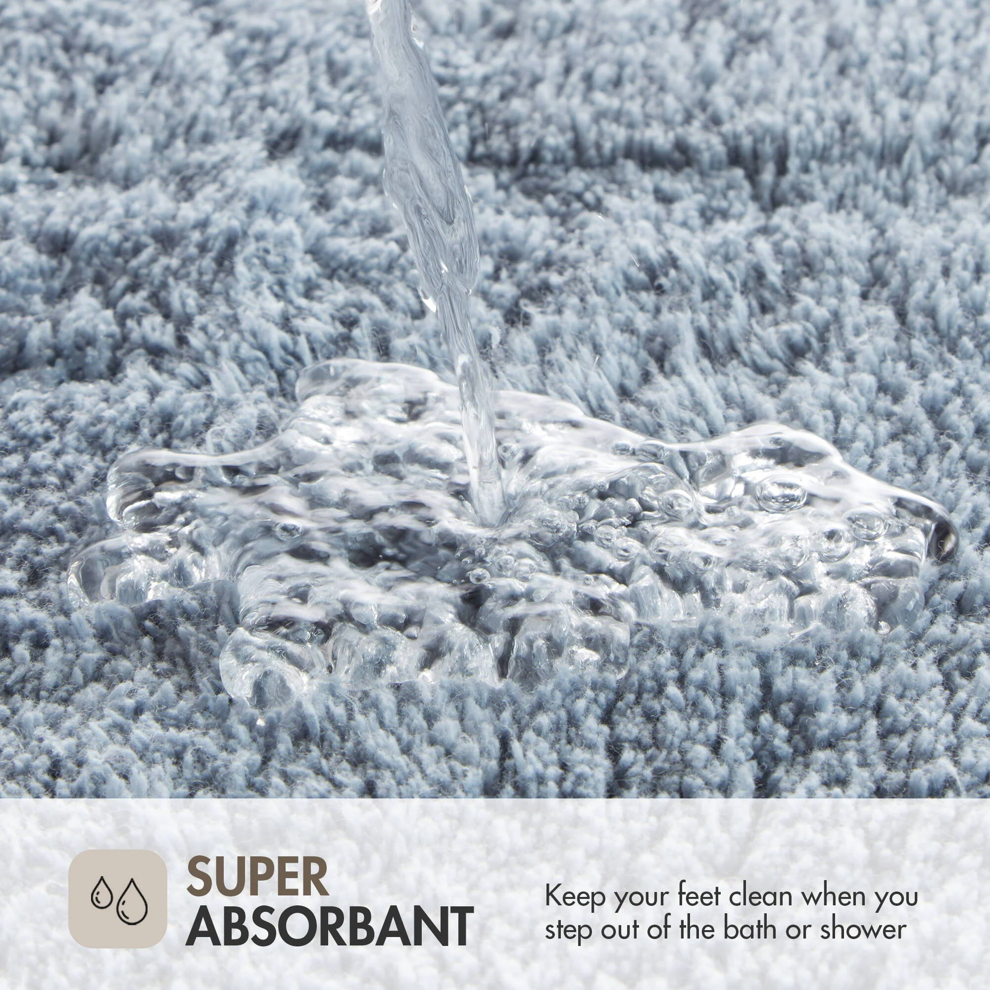 Evan - 24" x 72" Tufted Bath Rug - Blue - Image 4