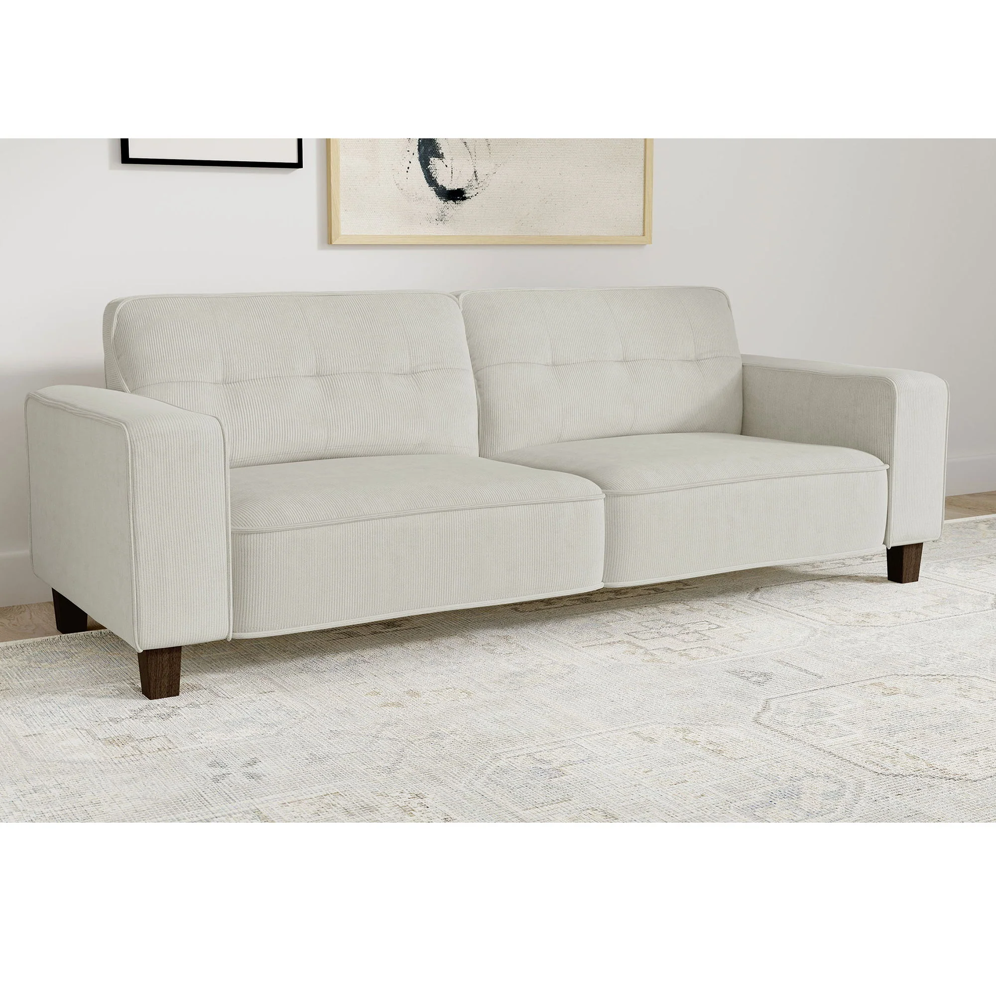 Evoke - Upholstered Tufted Sofa - Greige - Image 4