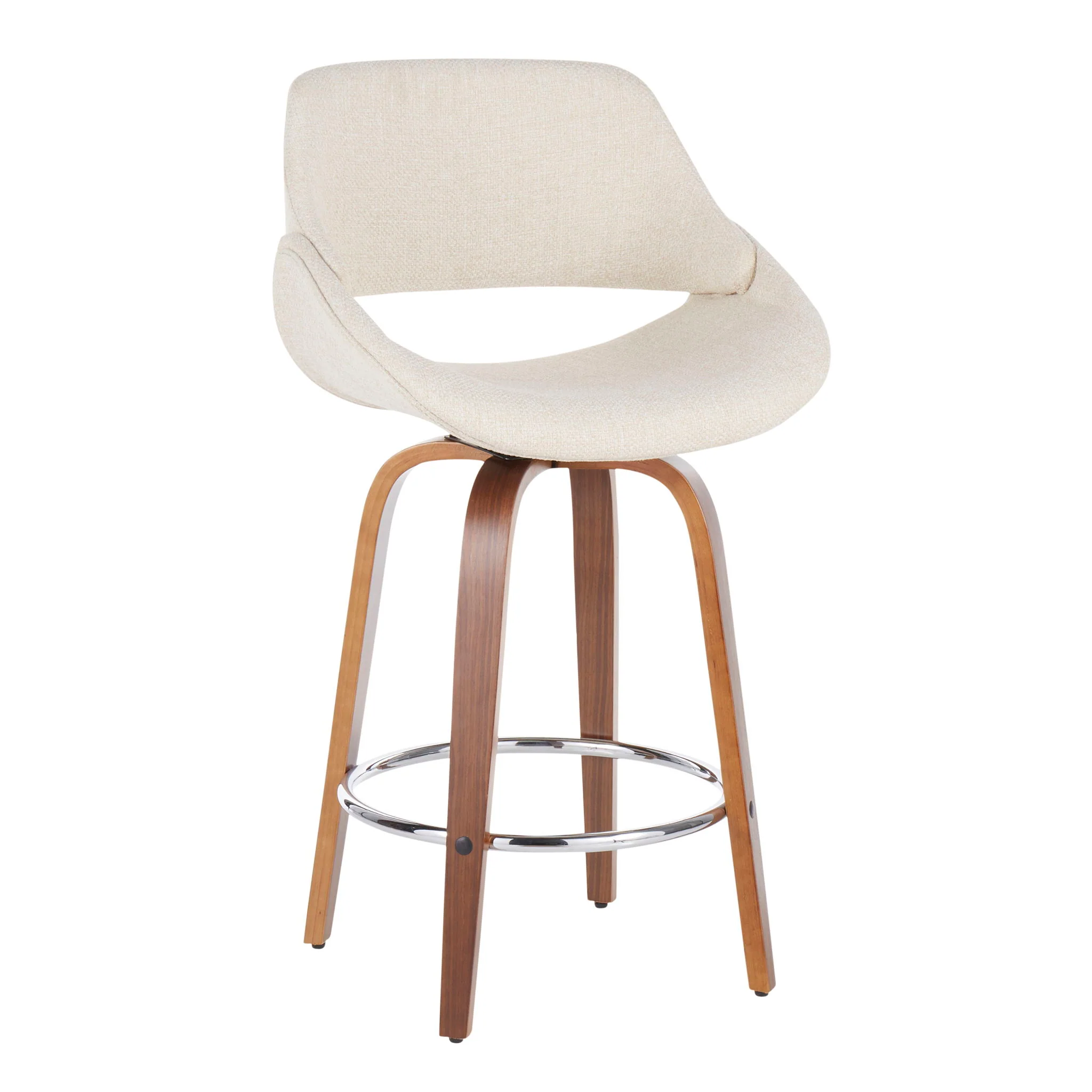 Fabrico - Mid Century Modern Counter Stool (Set of 2) - Image 4
