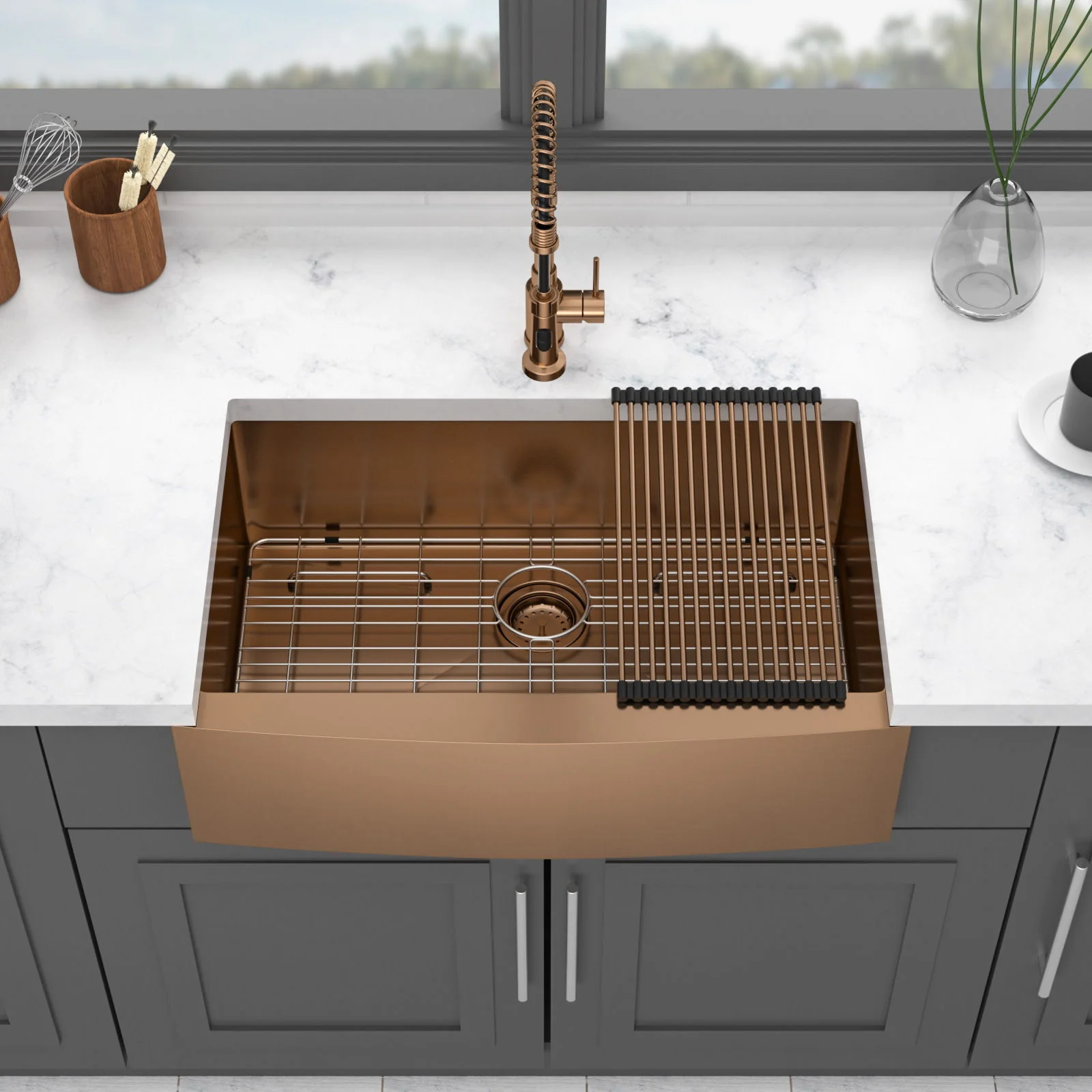 Farmhouse Kitchen Sink, Apron Front - Image 7