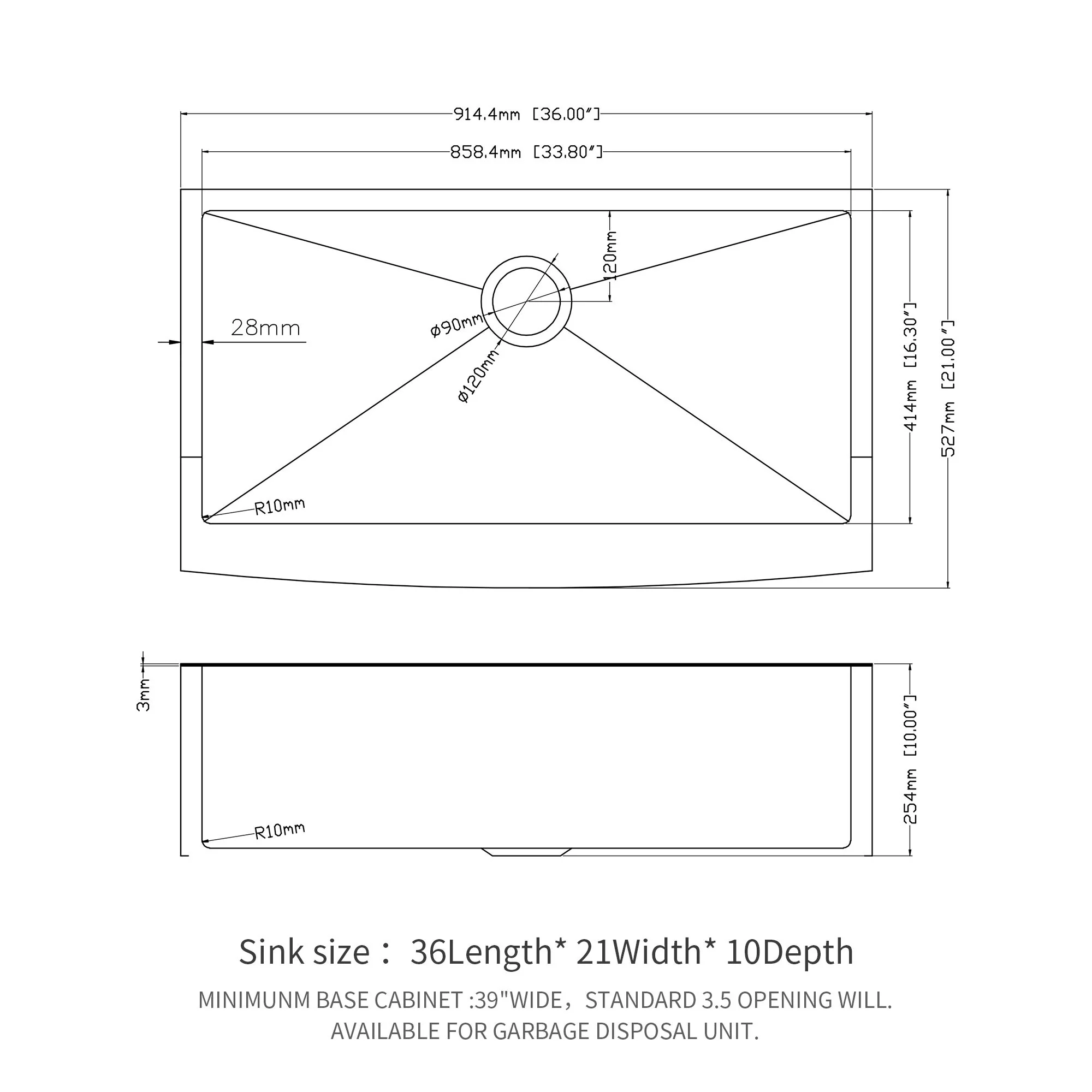 Farmhouse Kitchen Sink, Stainless Steel, Apron Front - Image 17